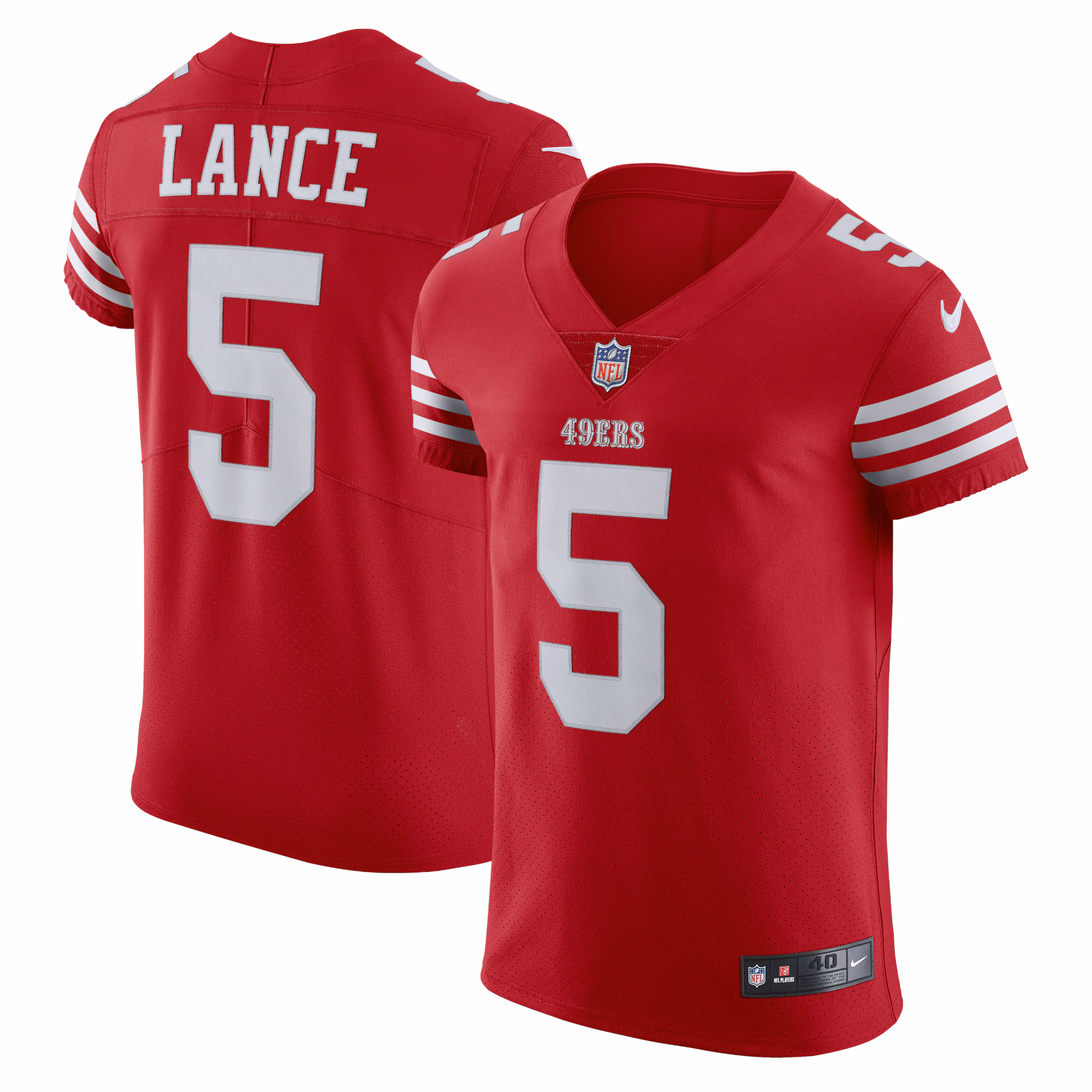 Trey Lance San Francisco 49ers Vapor Elite Jersey - White