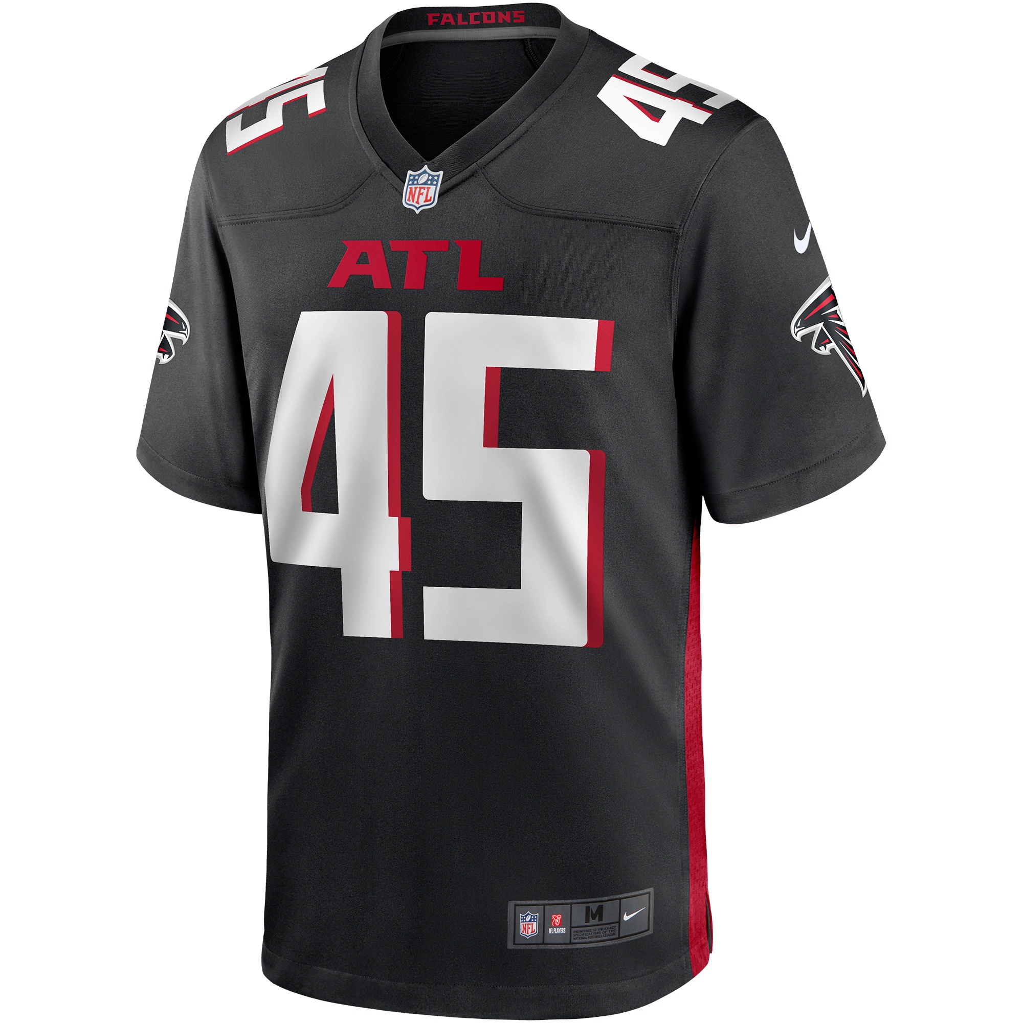 Deion Jones Atlanta Falcons  Game Player Jersey - Black