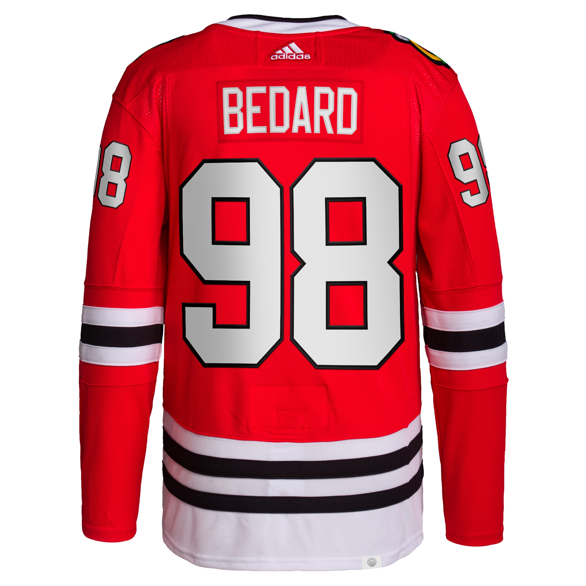Connor Bedard Chicago Blackhawks  2023 NHL Draft Home Primegreen Player Jersey - Red