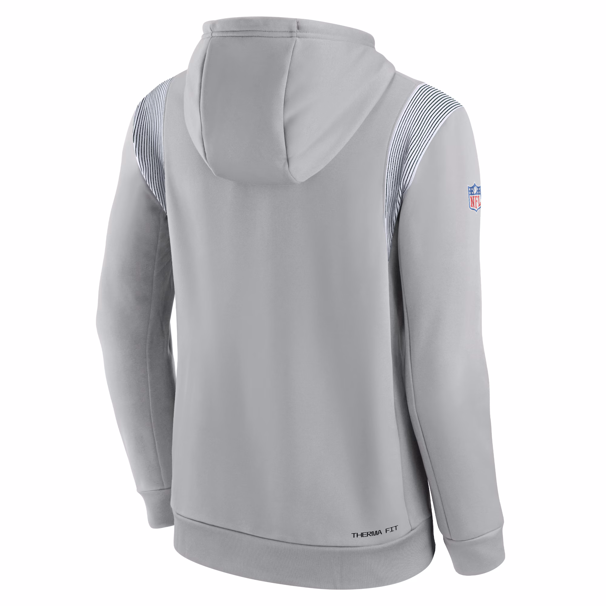 Green Bay Packers Sideline Athletic Stack Performance Pullover Hoodie - Gray