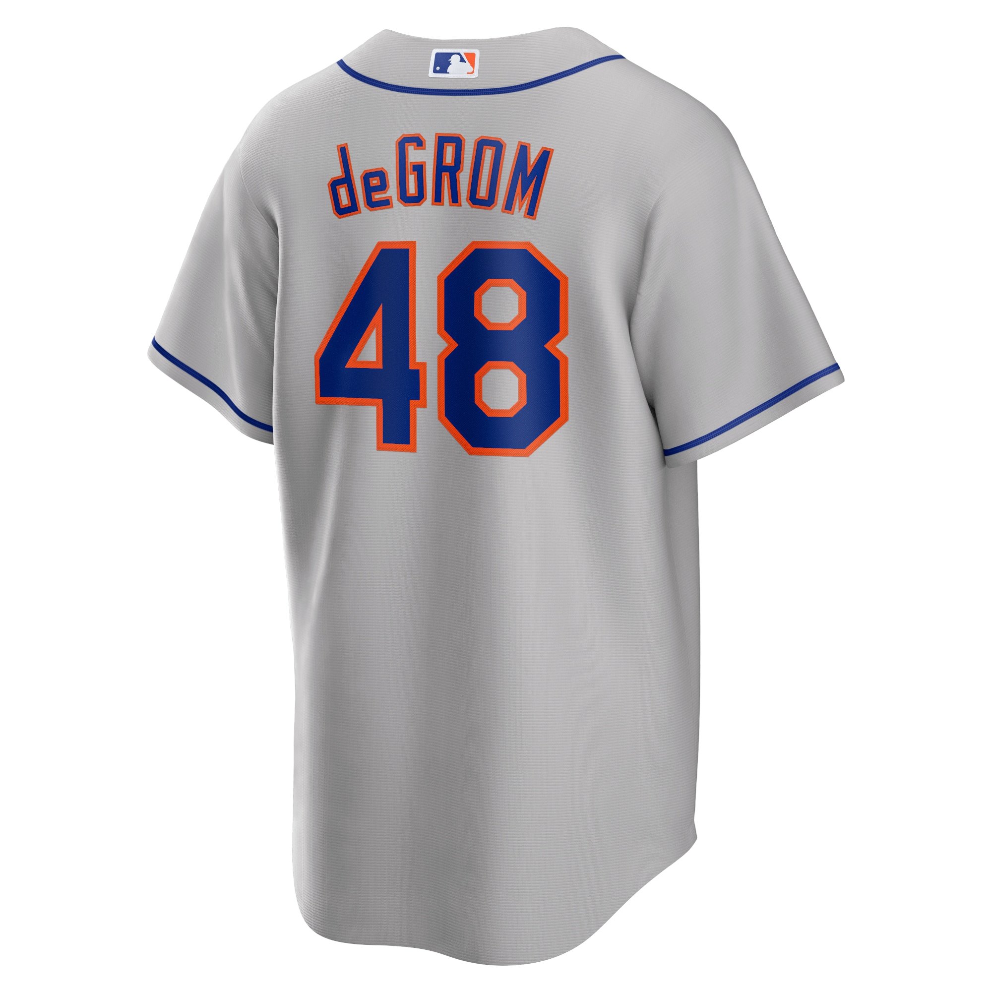Men's New York Mets Jacob deGrom  Gray Road Replica Player Name Jersey
