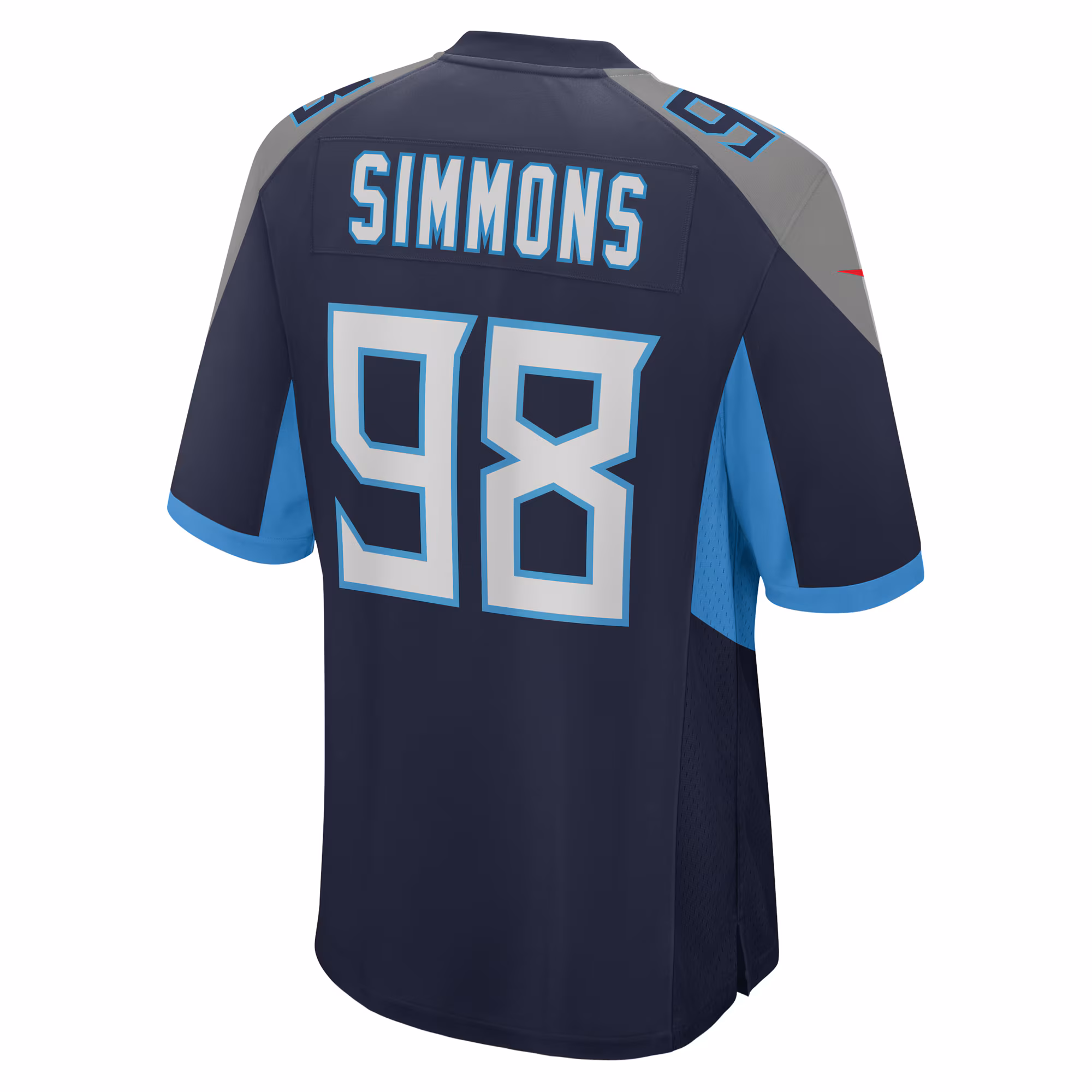 Jeffery Simmons Tennessee Titans  Game Jersey -  Navy