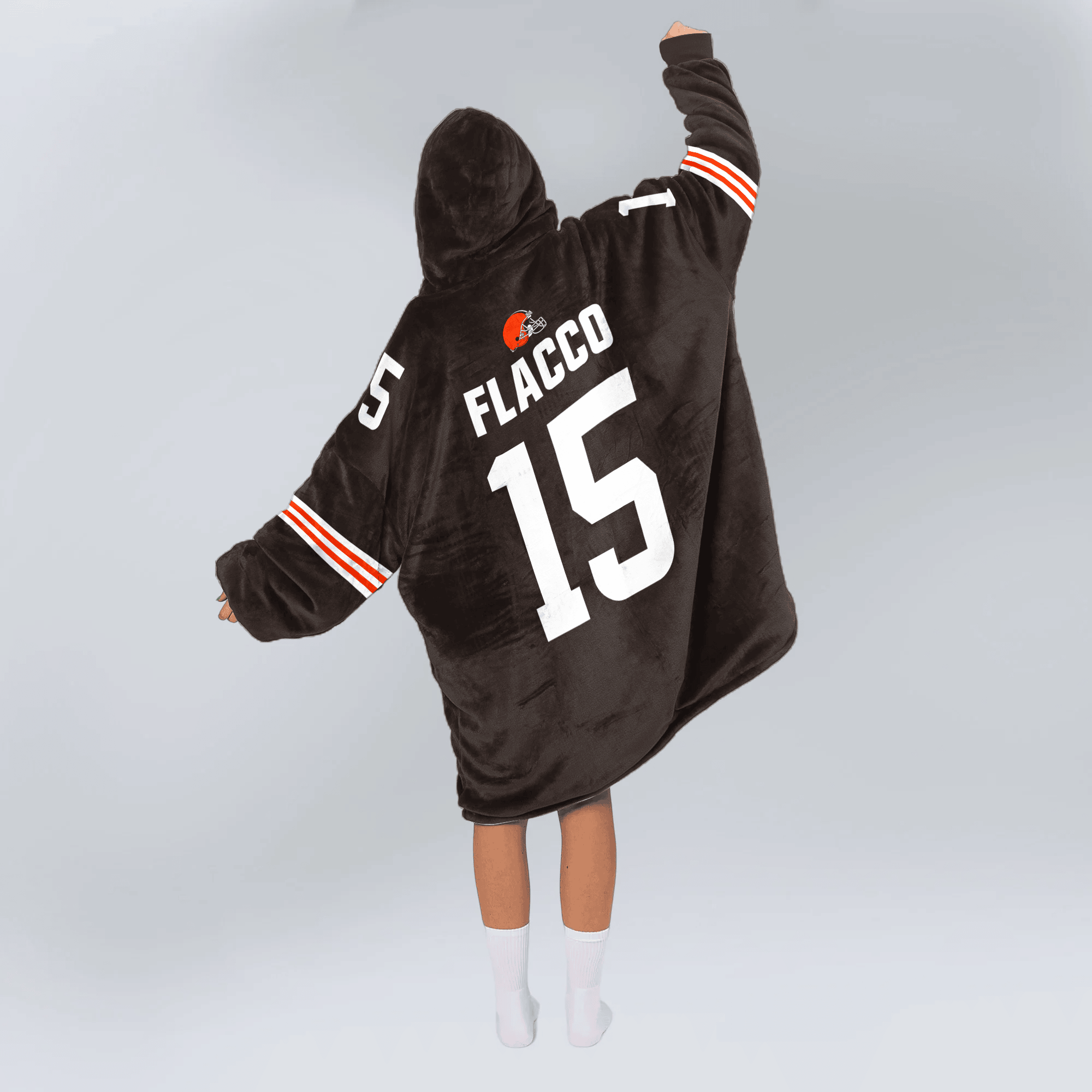 Captain J.F 15 Cleveland Football Unisex Blanket Hoodie
