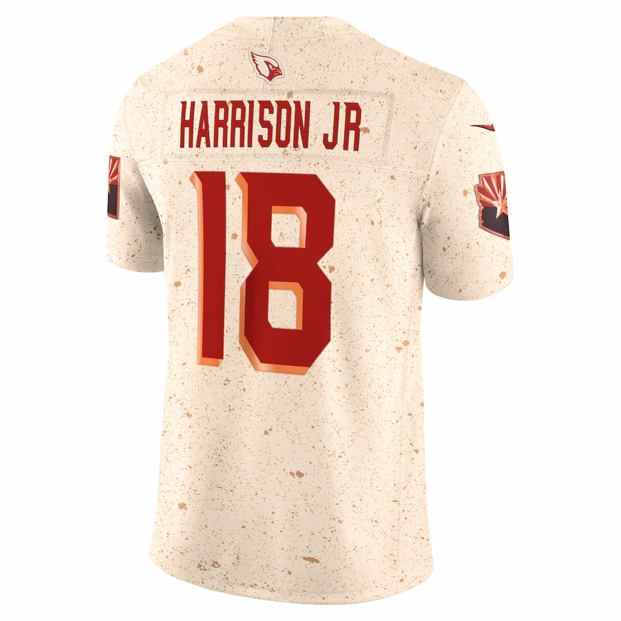 Marvin Harrison Jr. #18 Arizona Cardinals 2025 Rivalries Collection Limited Jersey - Natural