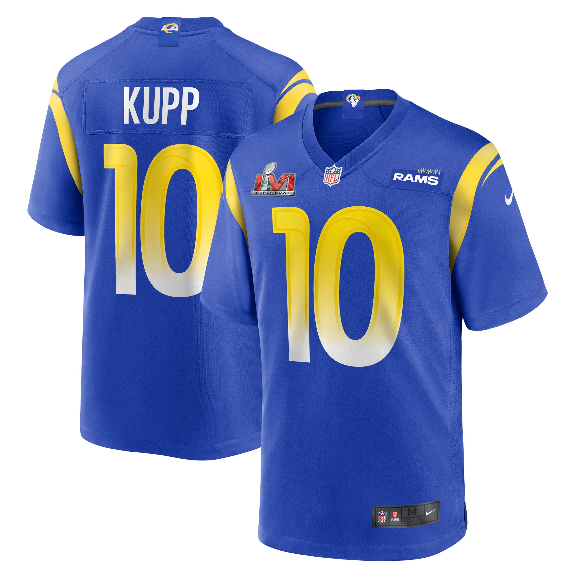 Cooper Kupp Los Angeles Rams  Super Bowl LVI Bound Game Patch Jersey - Royal