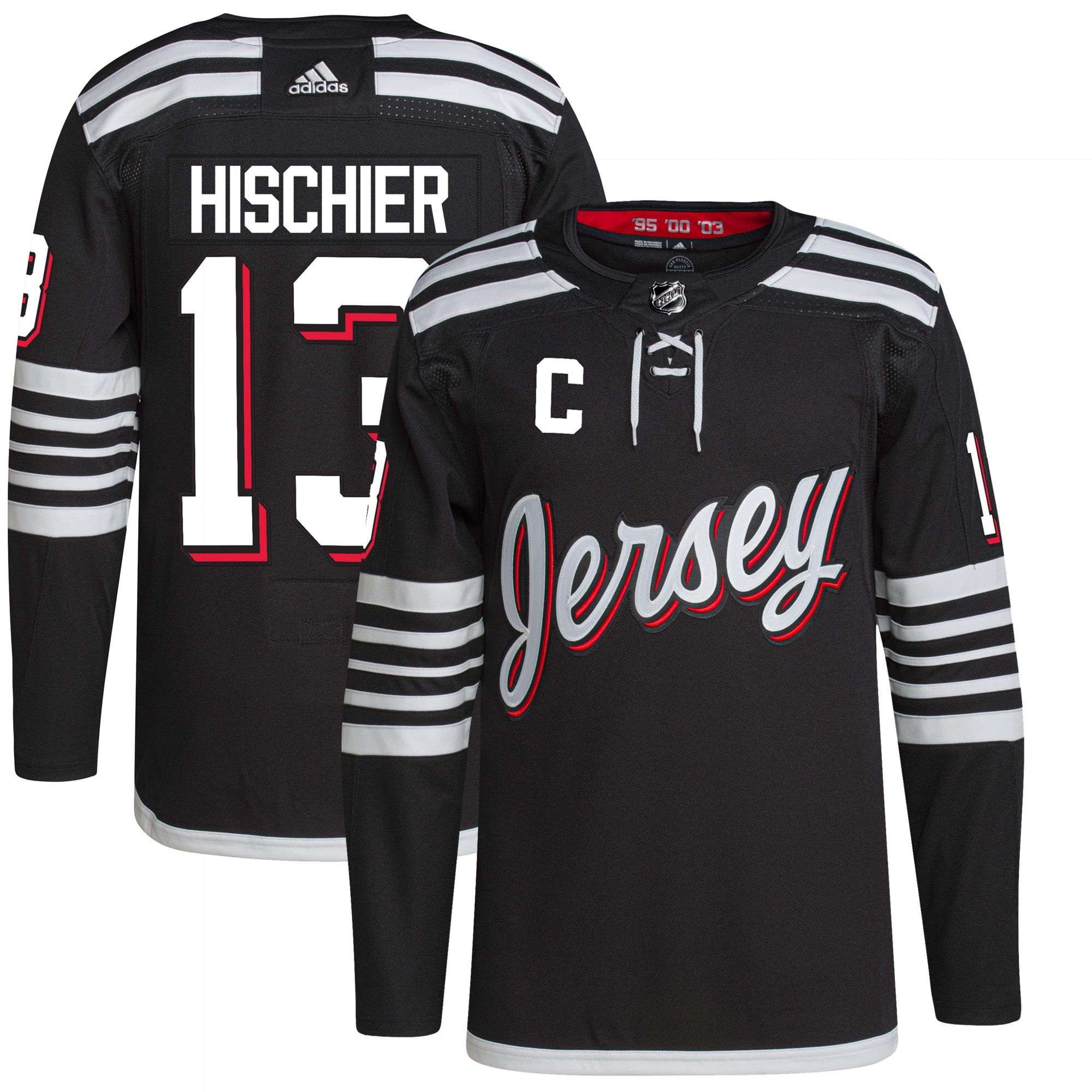 Nico Hischier New Jersey Devils  2021/22 Alternate Primegreen Authentic Pro Player Jersey - Black