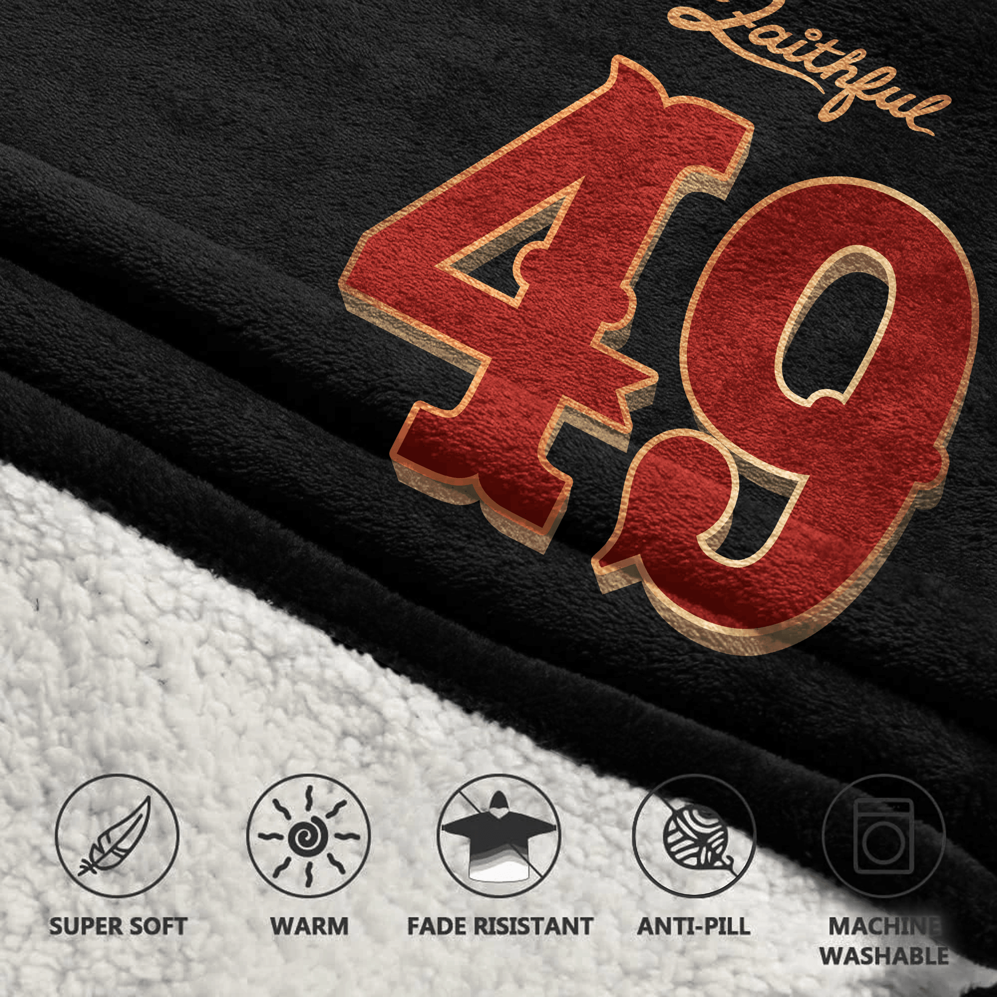 San Francisco 49ers Football Unisex Blanket Hoodie
