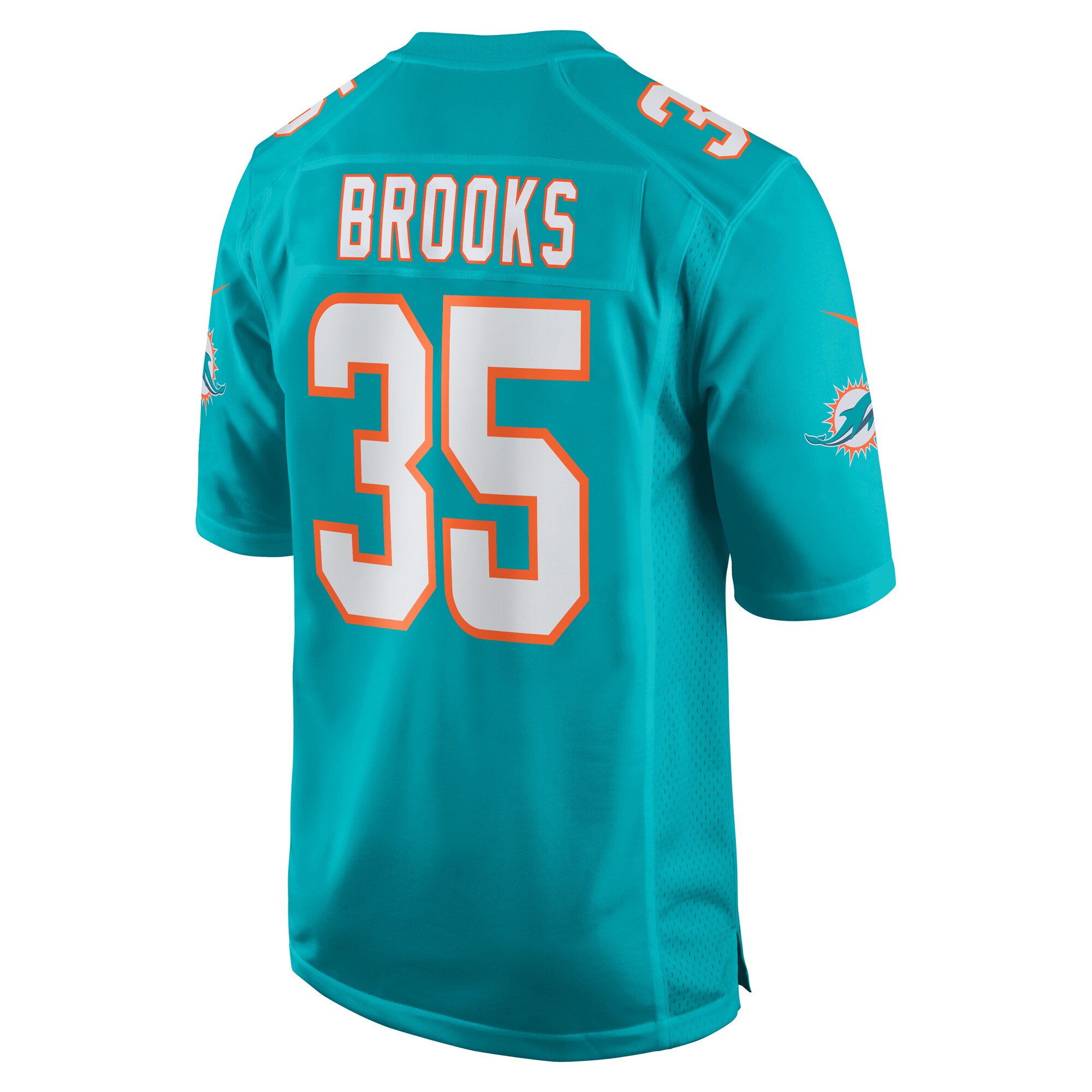 Christopher Brooks Miami Dolphins Team Game Jersey -  Aqua