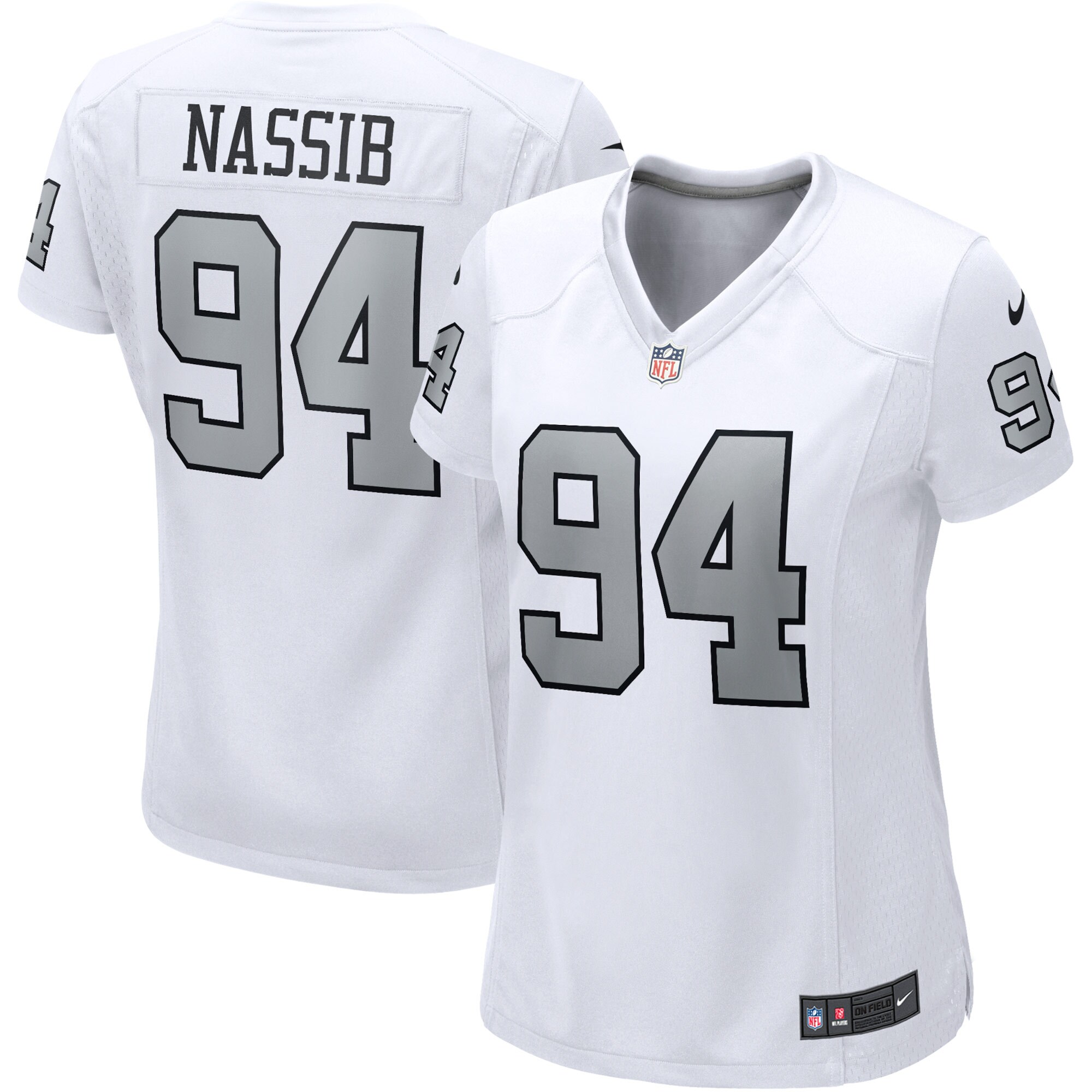 Carl Nassib Las Vegas Raiders  Women's Alternate Game Jersey - White