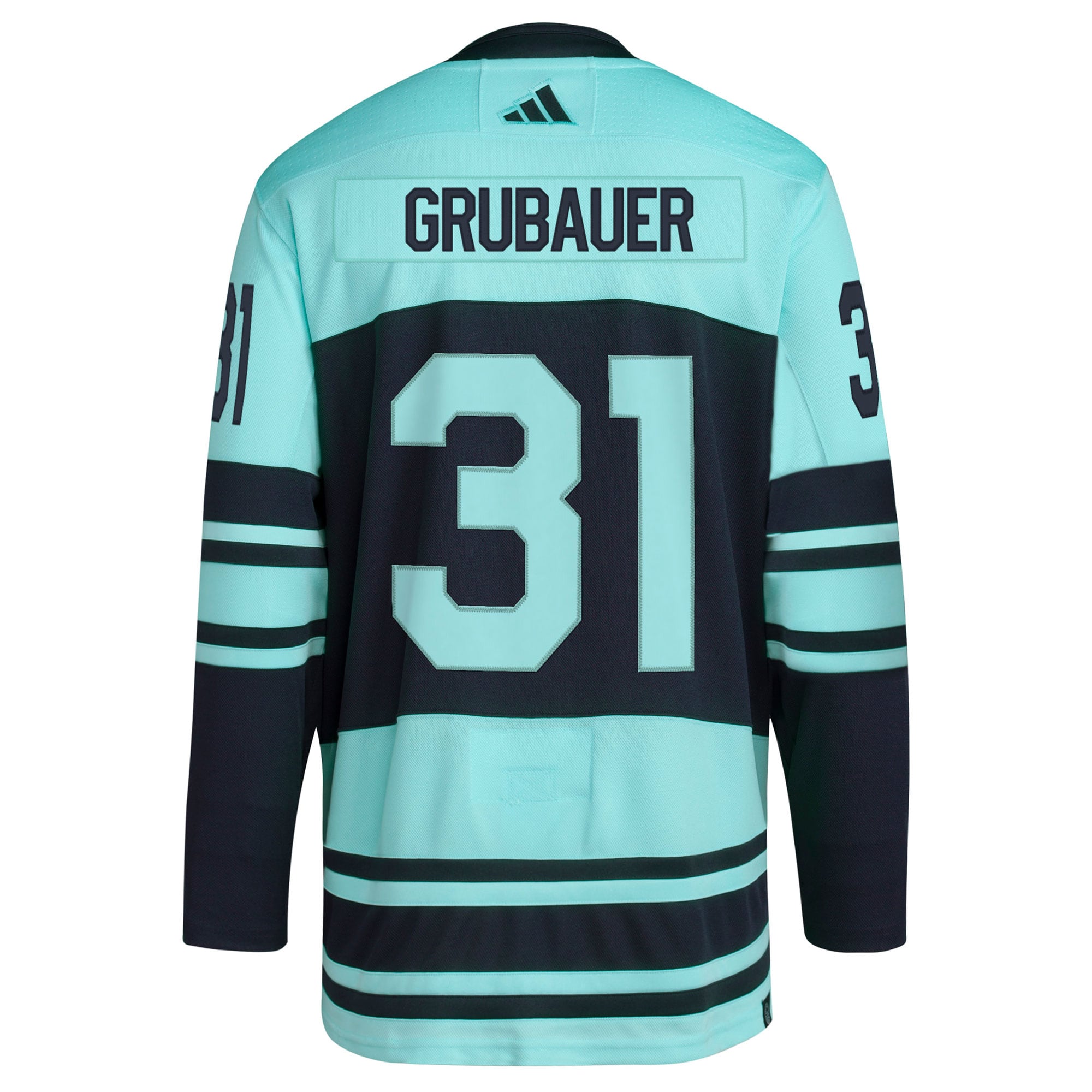 Philipp Grubauer Seattle Kraken  Reverse Retro 2.0 Authentic Player Jersey - Teal