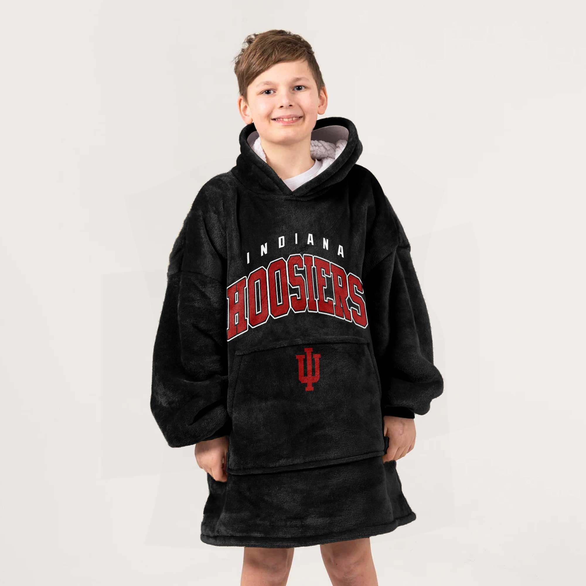 Adult Indiana Football Unisex Blanket Hoodie