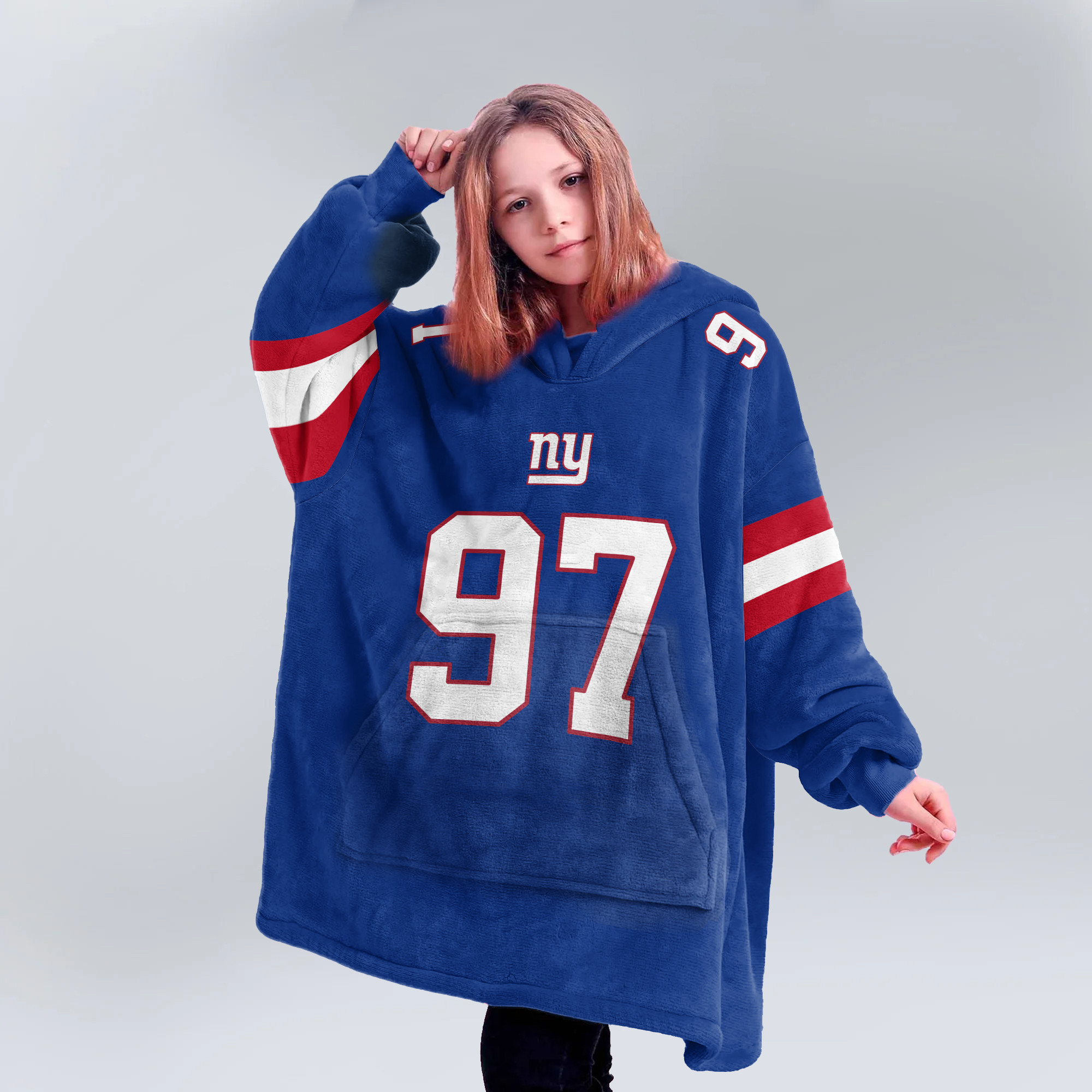 Adult 97 New York G Football Unisex Blanket Hoodie