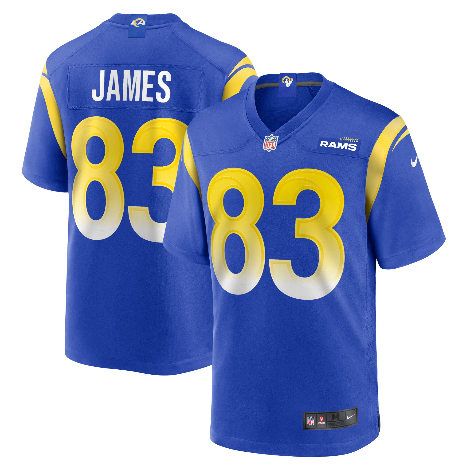 Sam James Los Angeles Rams  Home Game Jersey - Royal