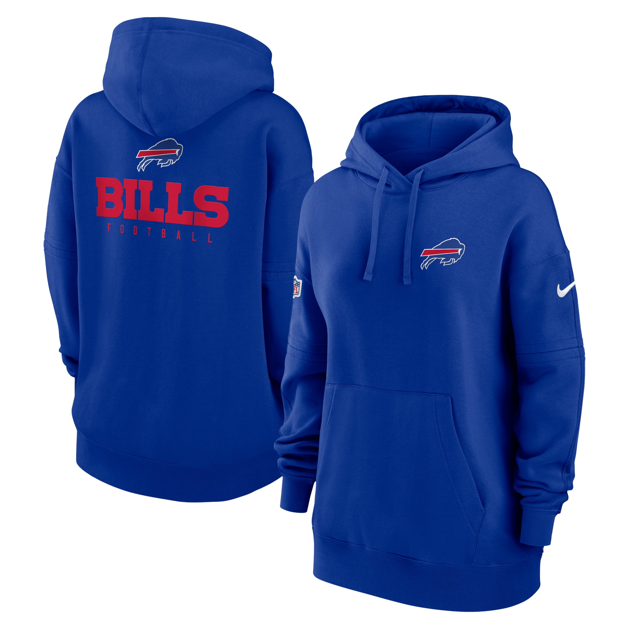 Buffalo Bills  Women's 2023 Sideline Club Fleece Pullover Hoodie - Royal
