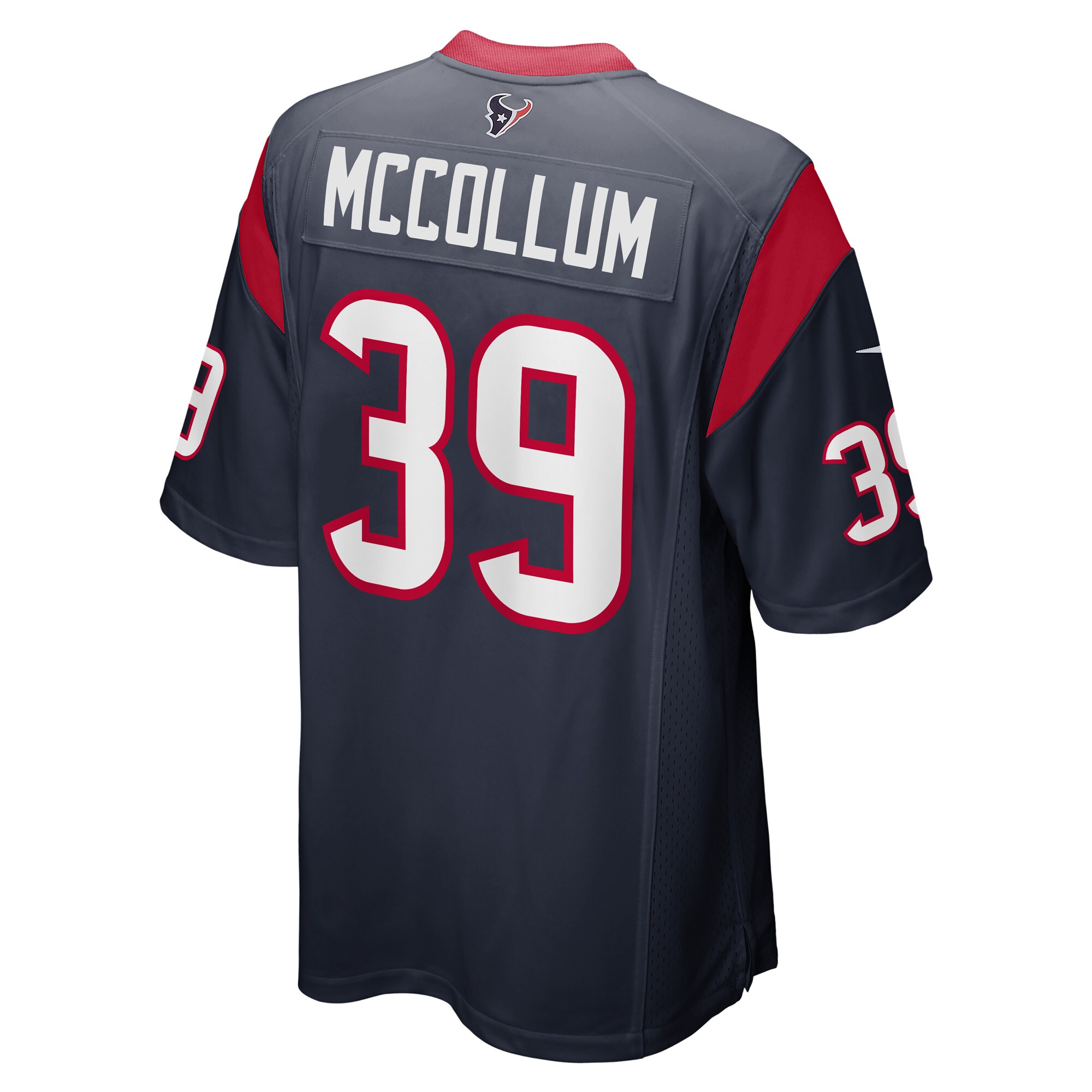 Tristin McCollum Houston Texans  Game Player Jersey - Navy