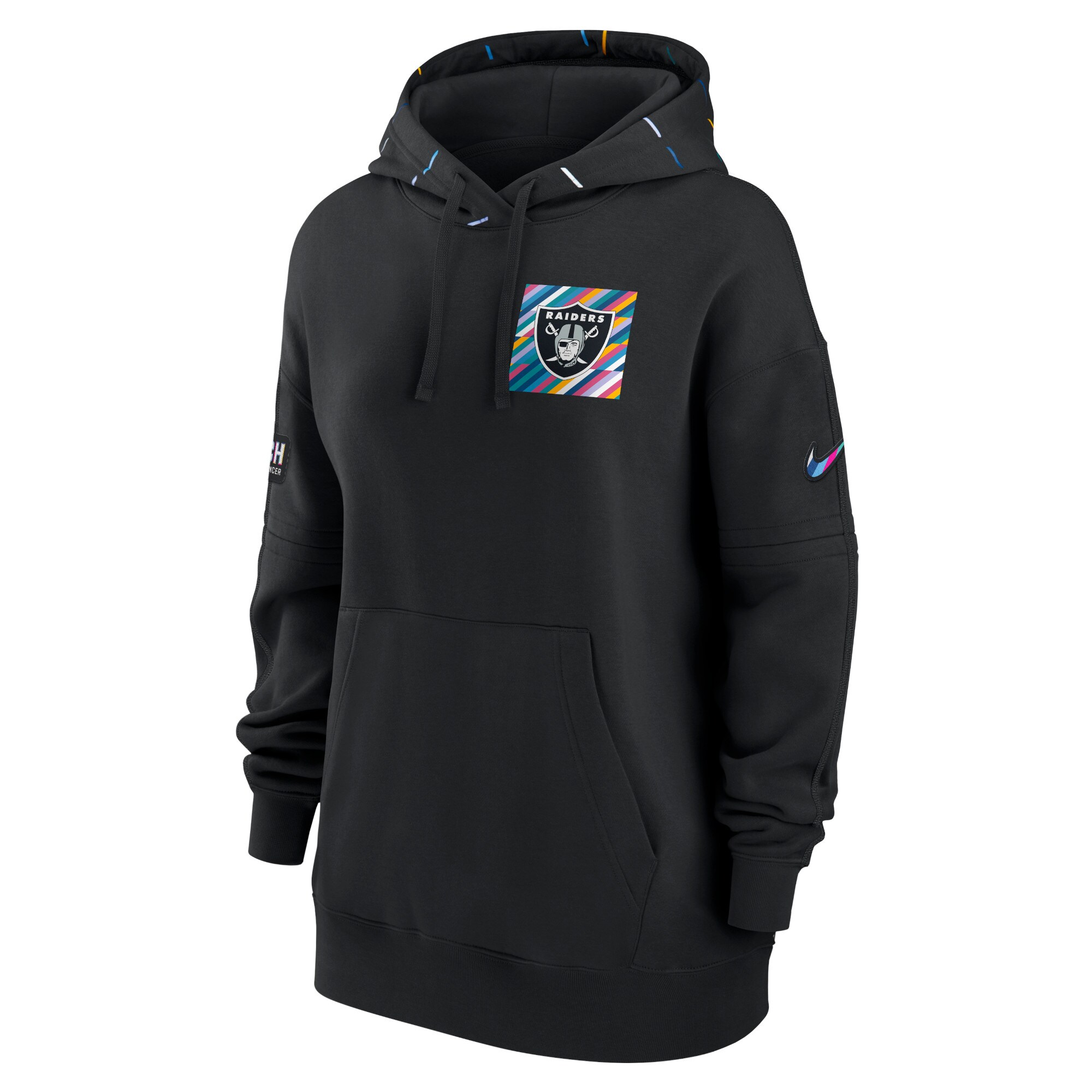 Las Vegas Raiders  Women's 2023  Crucial Catch Club Pullover Hoodie - Black