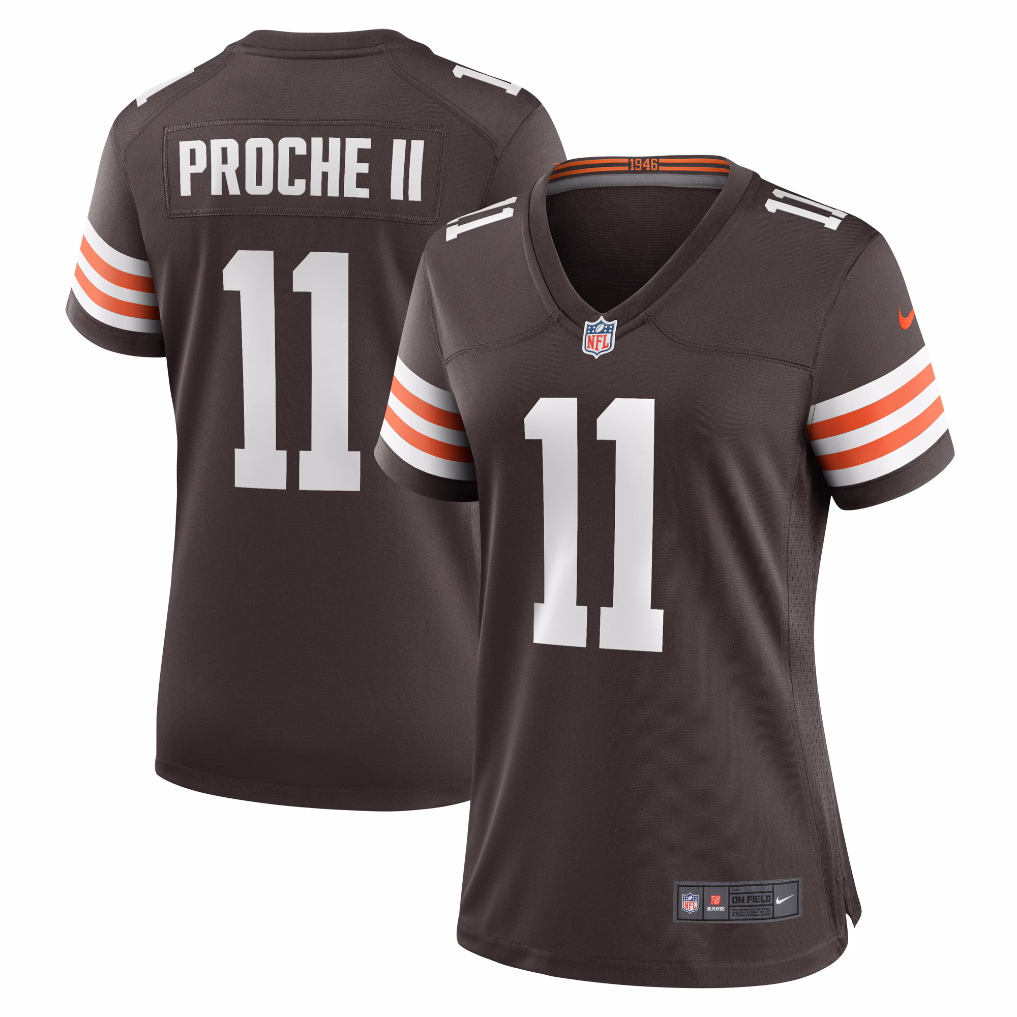 James Proche II Cleveland Browns Women's Game Jersey - Brown
