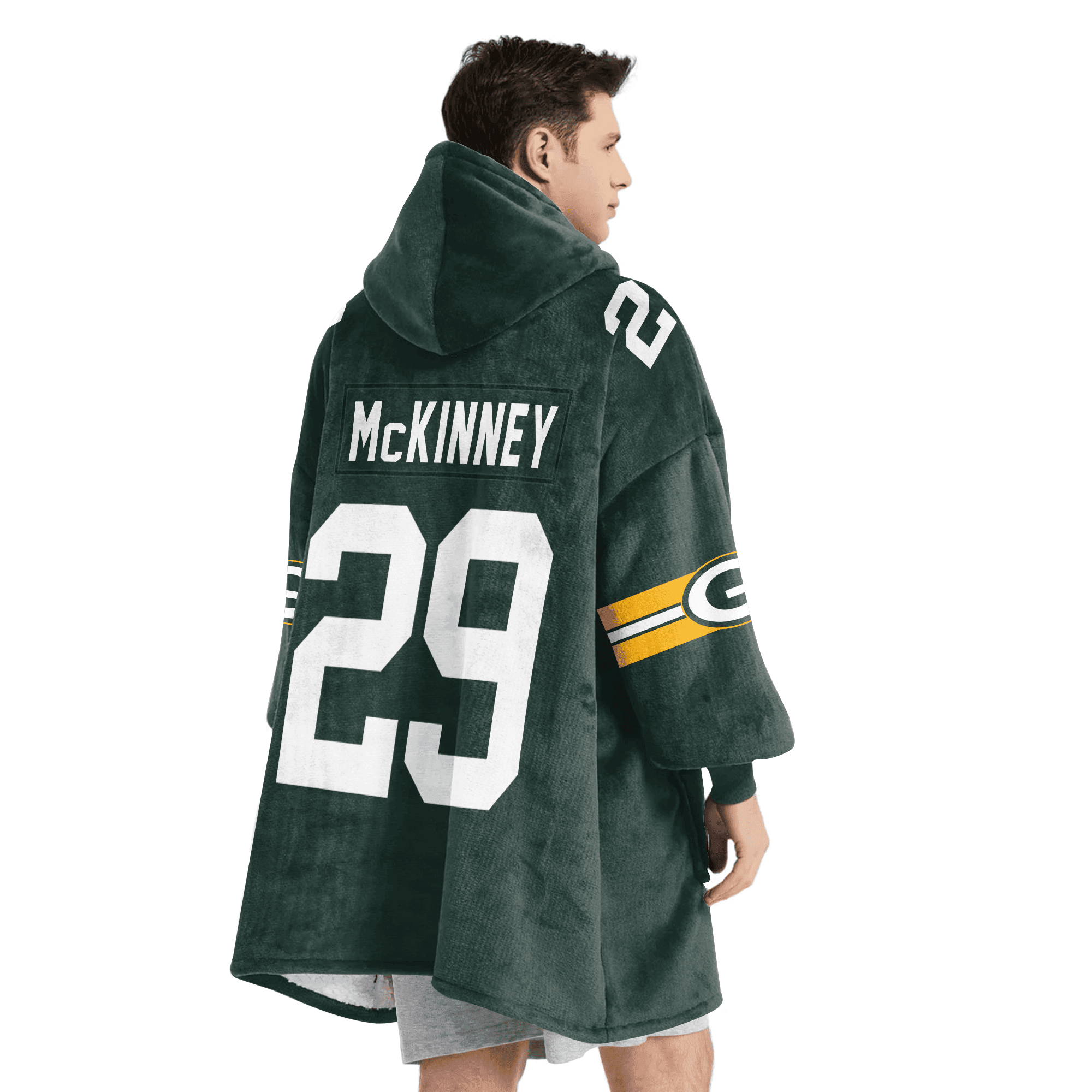 Adult 29 Green Bay Football Unisex Blanket Hoodie