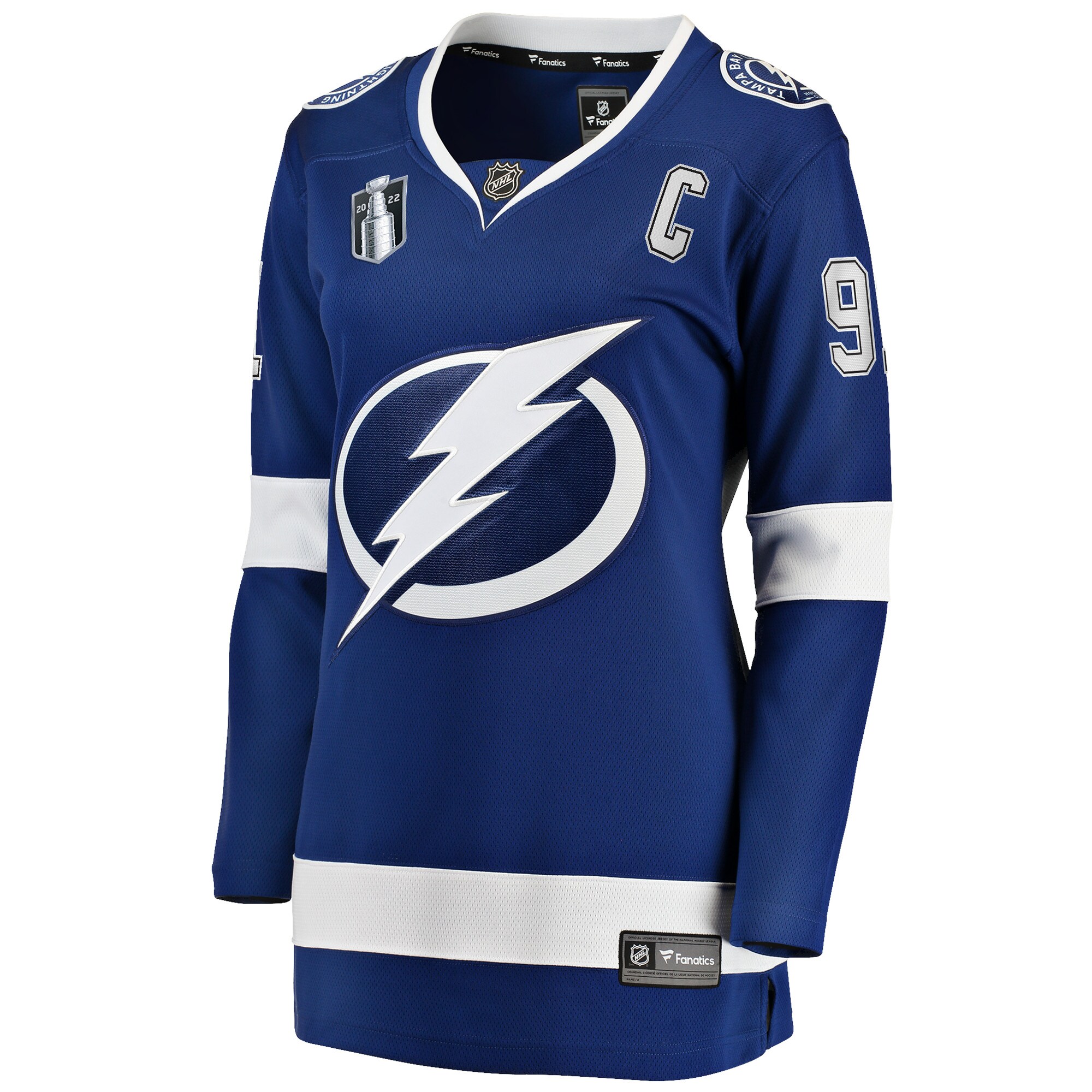 Steven Stamkos Tampa Bay Lightning Women's Home 2022 Stanley Cup Final Breakaway Player Jersey - Blue