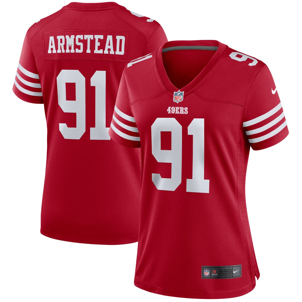 Arik Armstead San Francisco 49ers  Women's Player Game Jersey - Scarlet