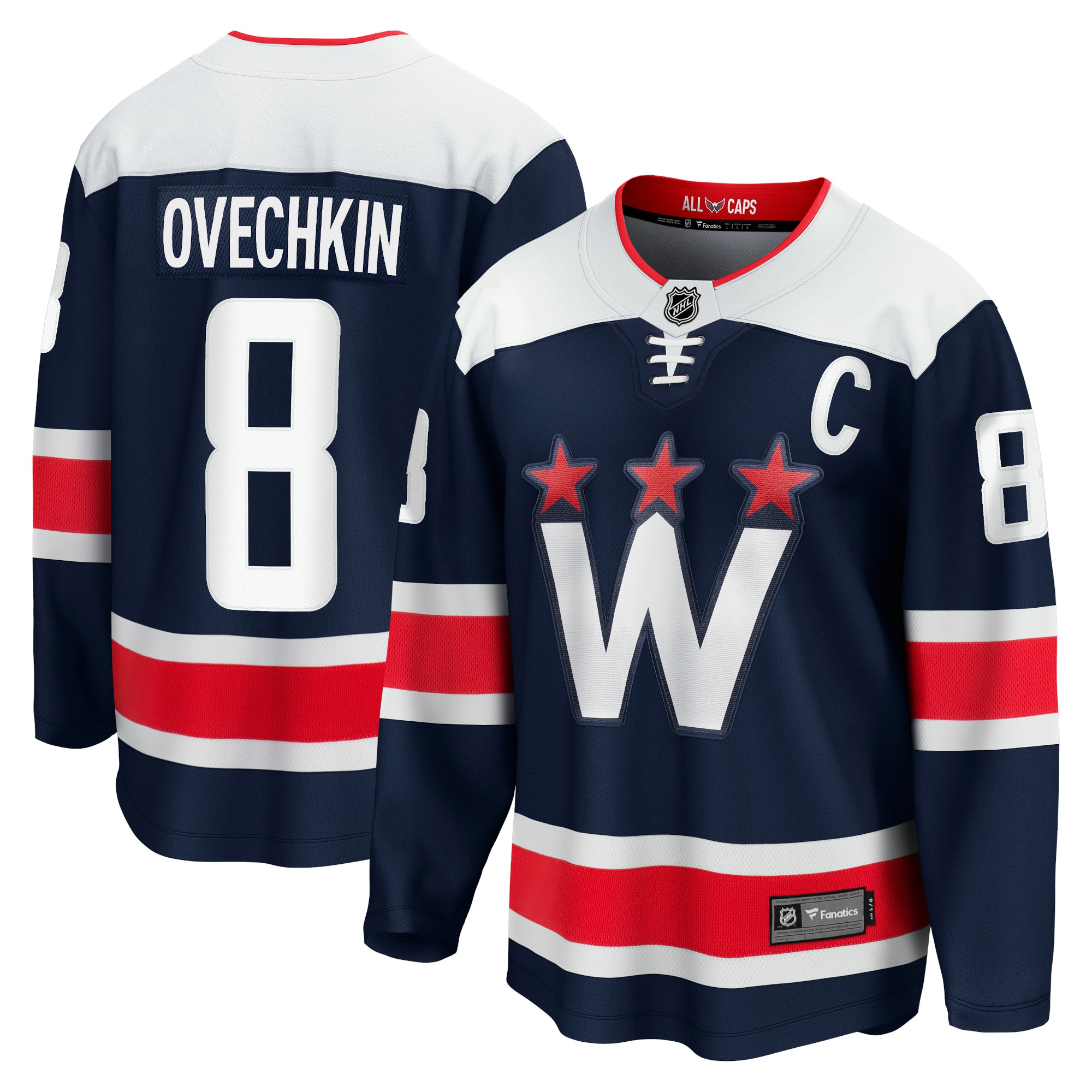 Alexander Ovechkin Washington Capitals 2020/21 Alternate Premier Breakaway Player Jersey - Navy