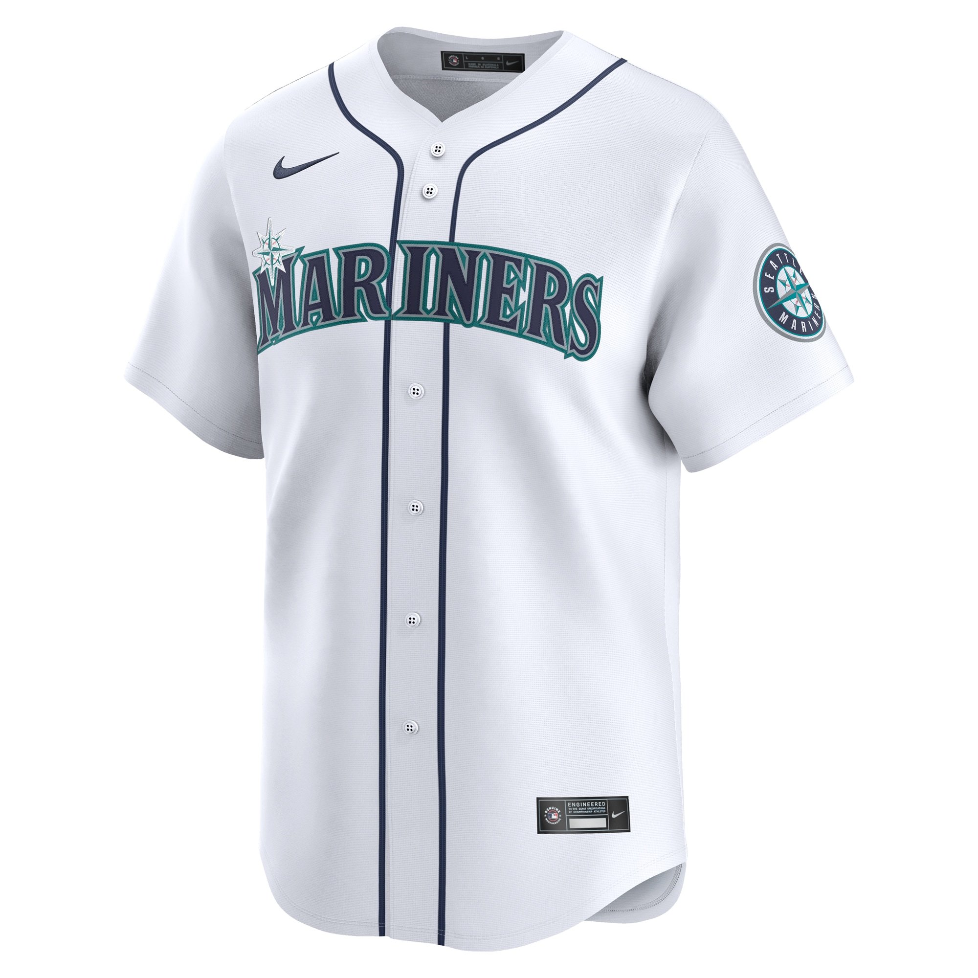 Men's Seattle Mariners Mitch Garver  White Home Limited Player Jersey