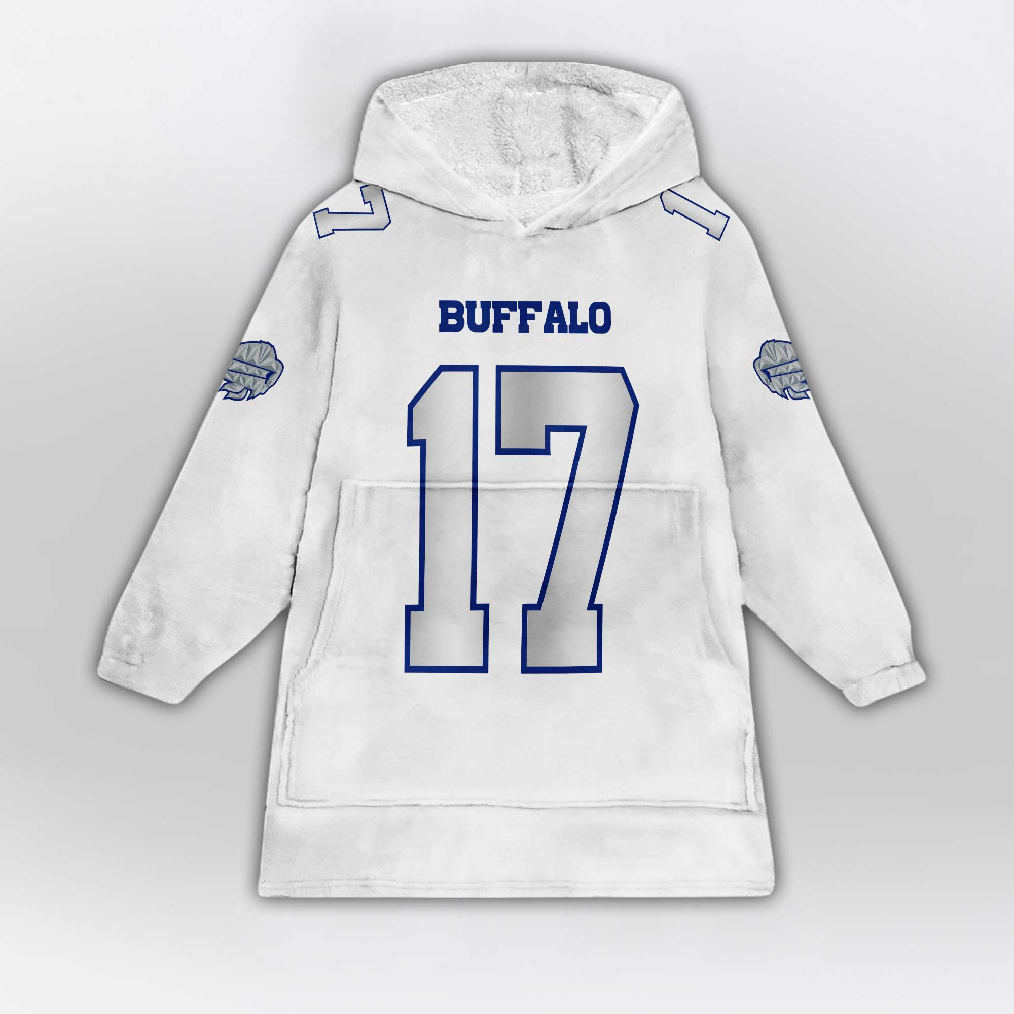 Adult J.A 17 Buffalo Football Unisex Blanket Hoodie
