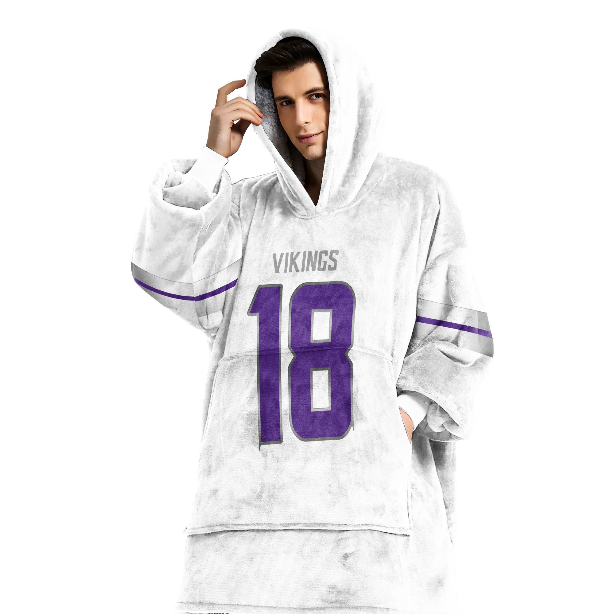 18 Minnesota Football Unisex Blanket Hoodie
