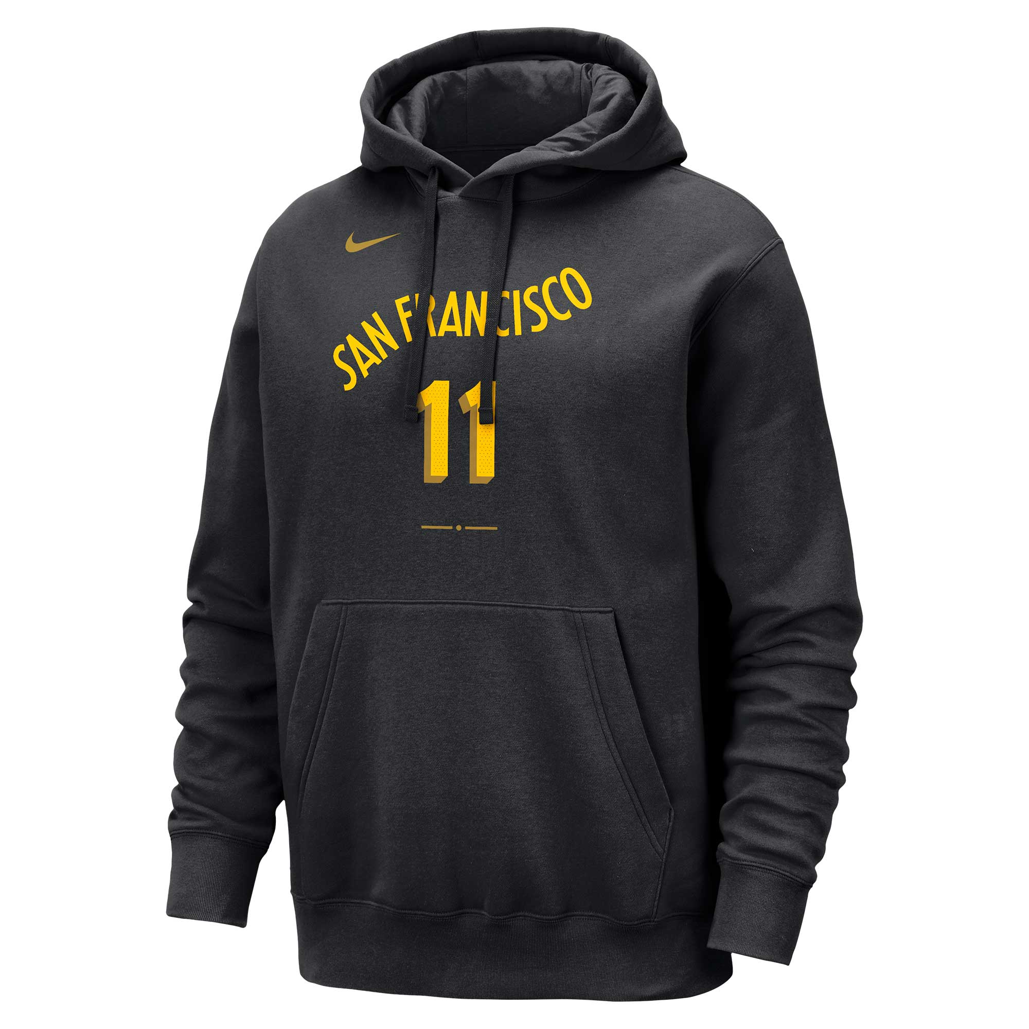 Men's Golden State Warriors Klay Thompson  Black 2023/24 City Edition Name & Number Pullover Hoodie