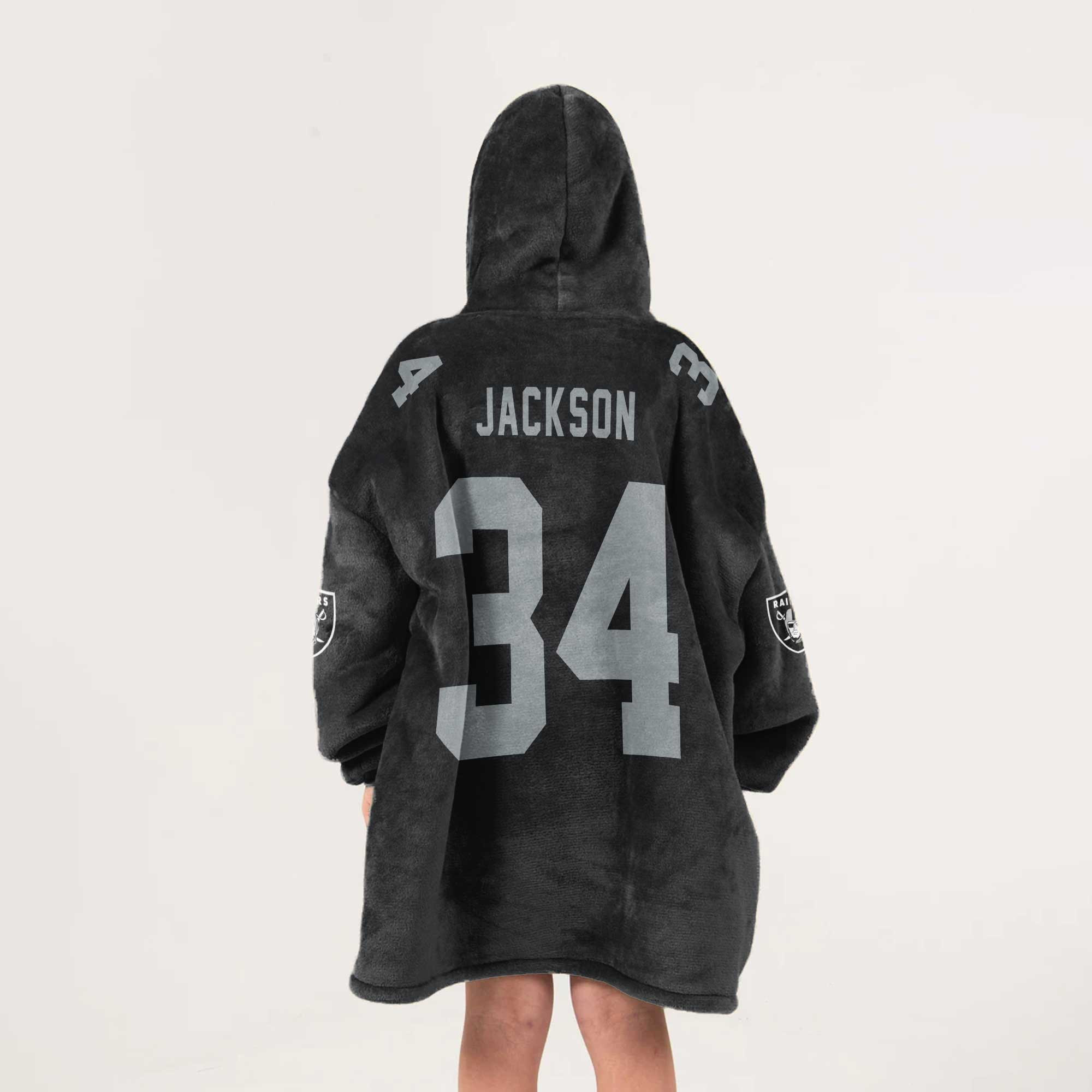 Kid B.J 34 Las Vegas Football Unisex Blanket Hoodie