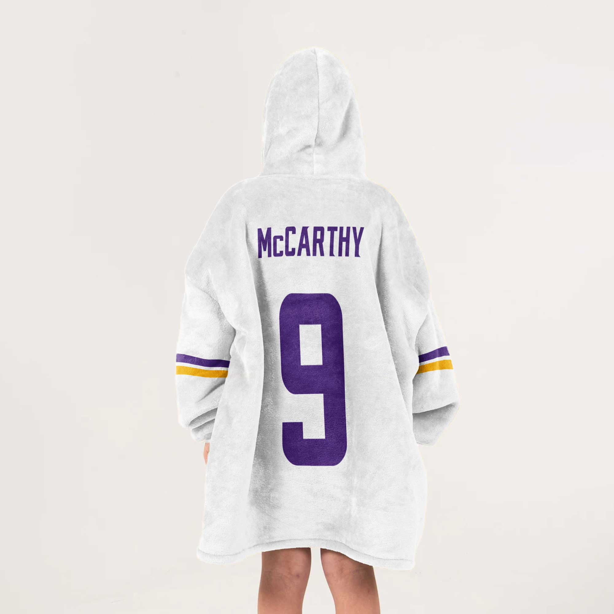 Kid 9 Minnesota Football Unisex Blanket Hoodie