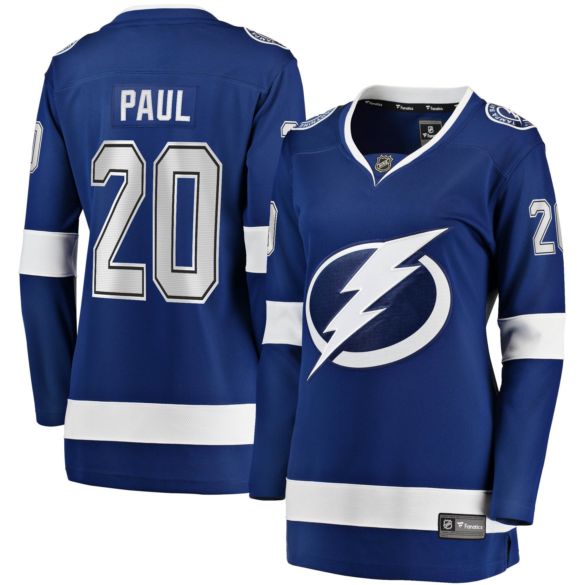Nicholas Paul Tampa Bay Lightning Women's Home Breakaway Player Jersey - Blue