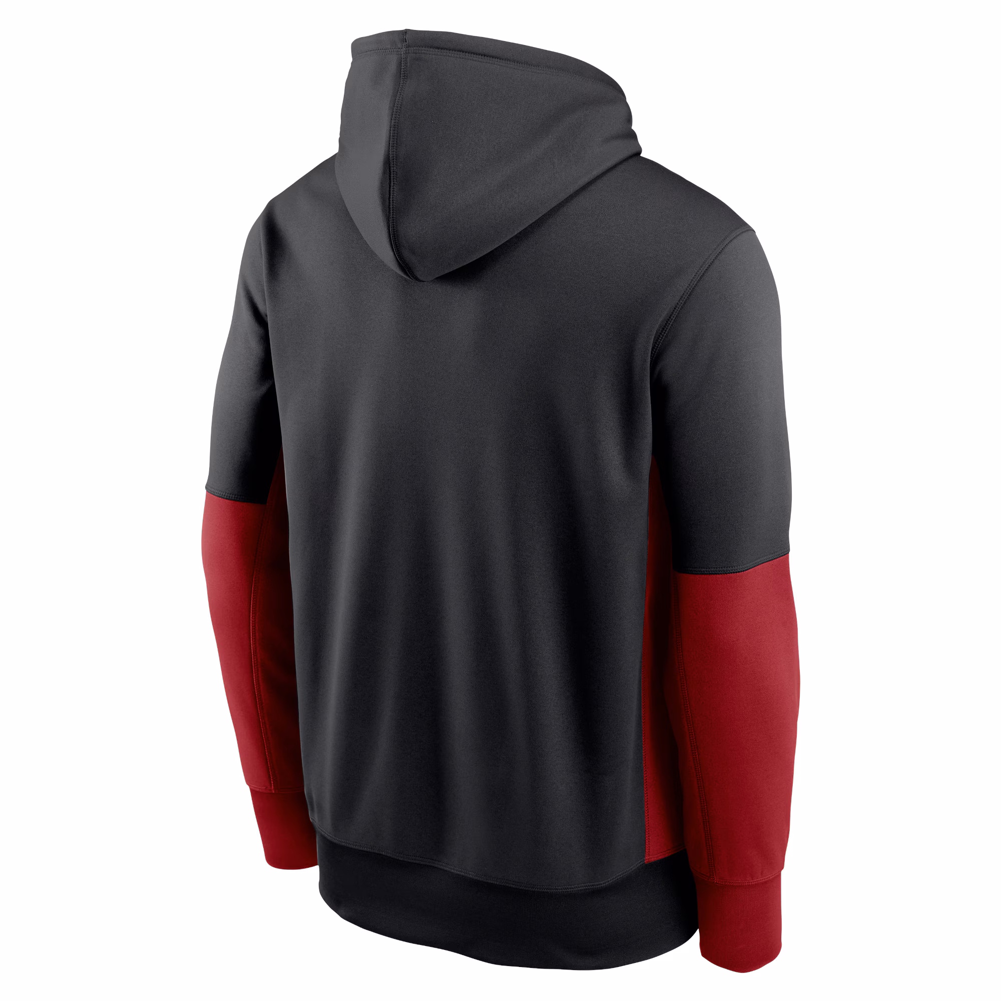 Arizona Cardinals Color Block Fleece Performance Pullover Hoodie - Black