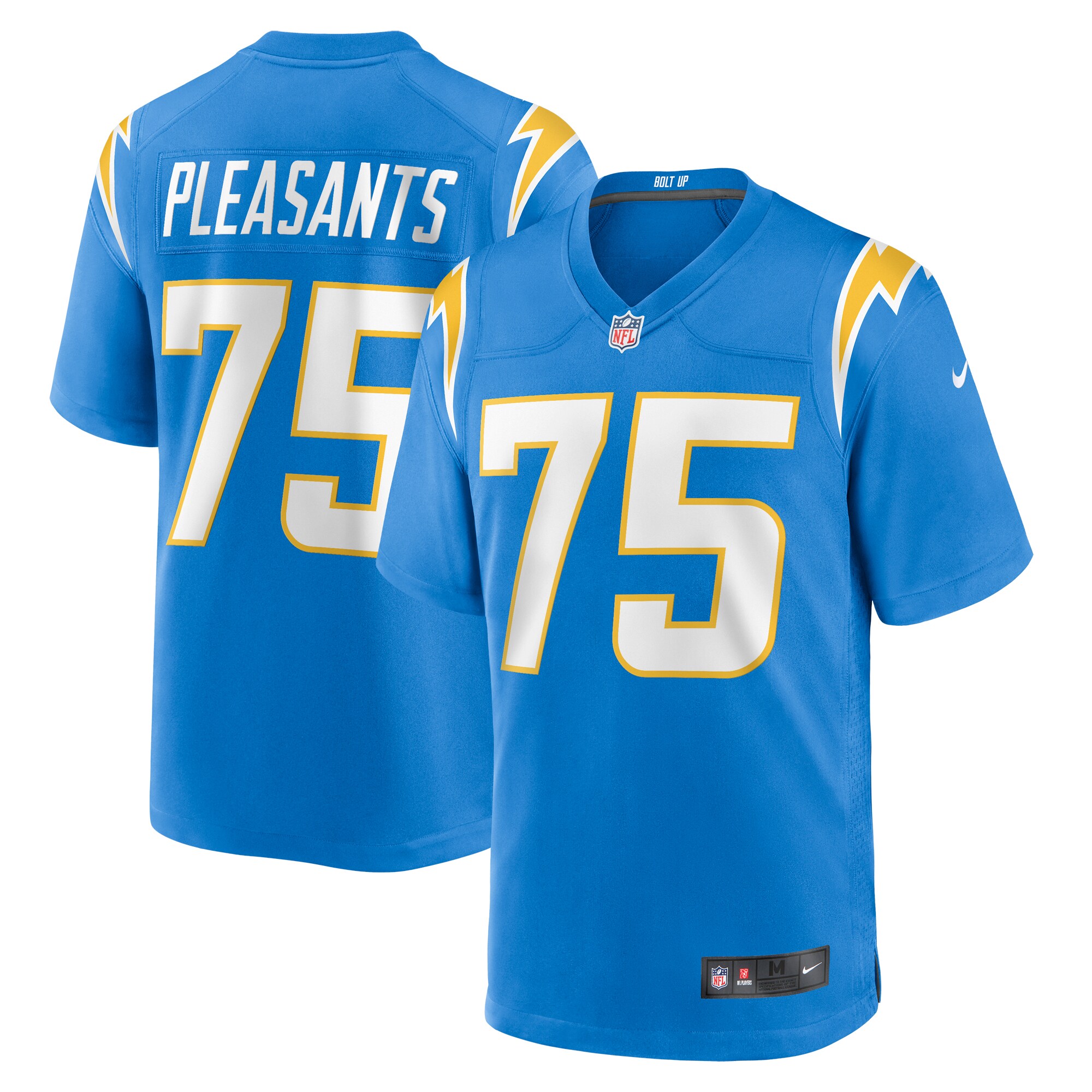 Austen Pleasants Los Angeles Chargers  Home Game Player Jersey - Powder Blue