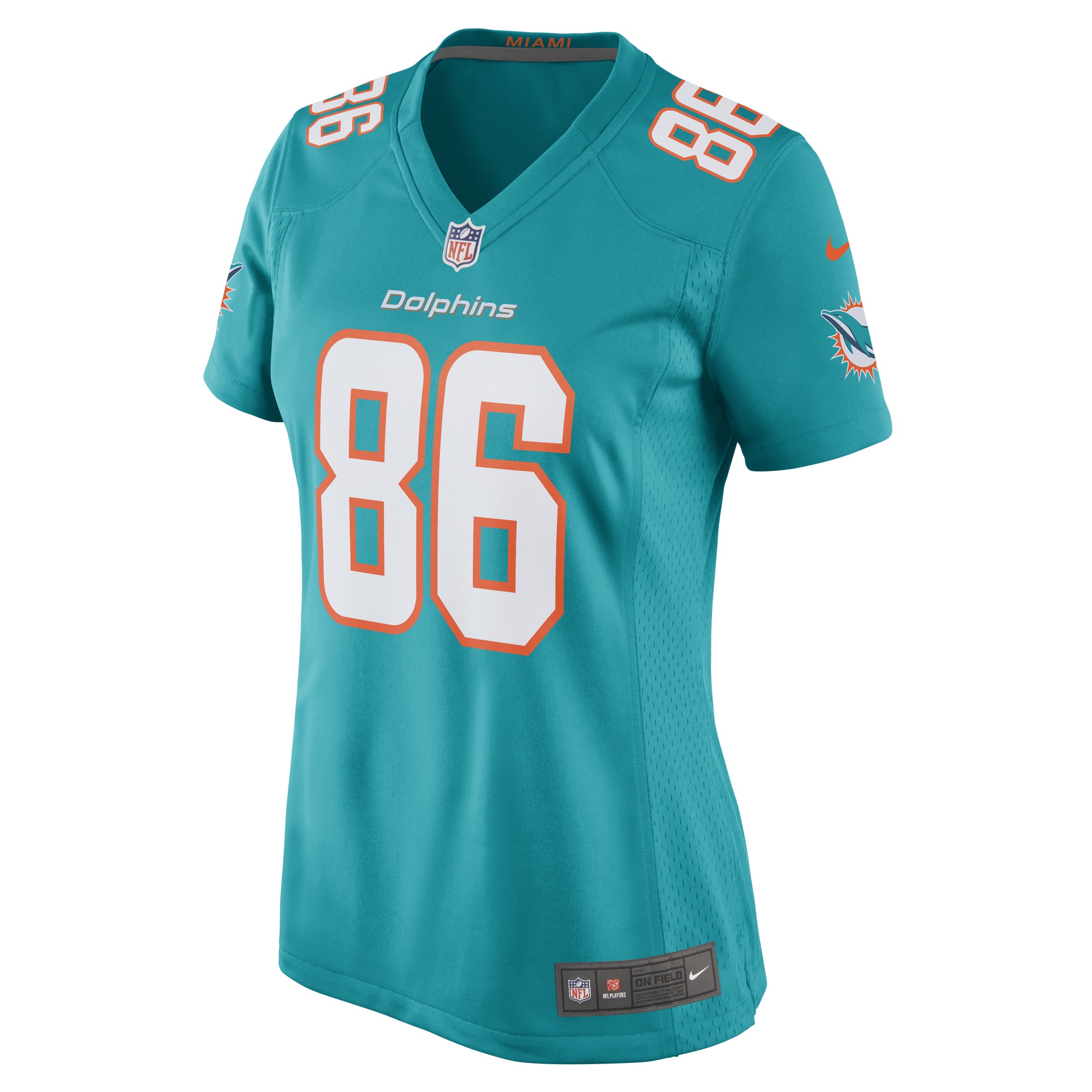 Braylon Sanders Miami Dolphins Women's Game Player Jersey - Aqua