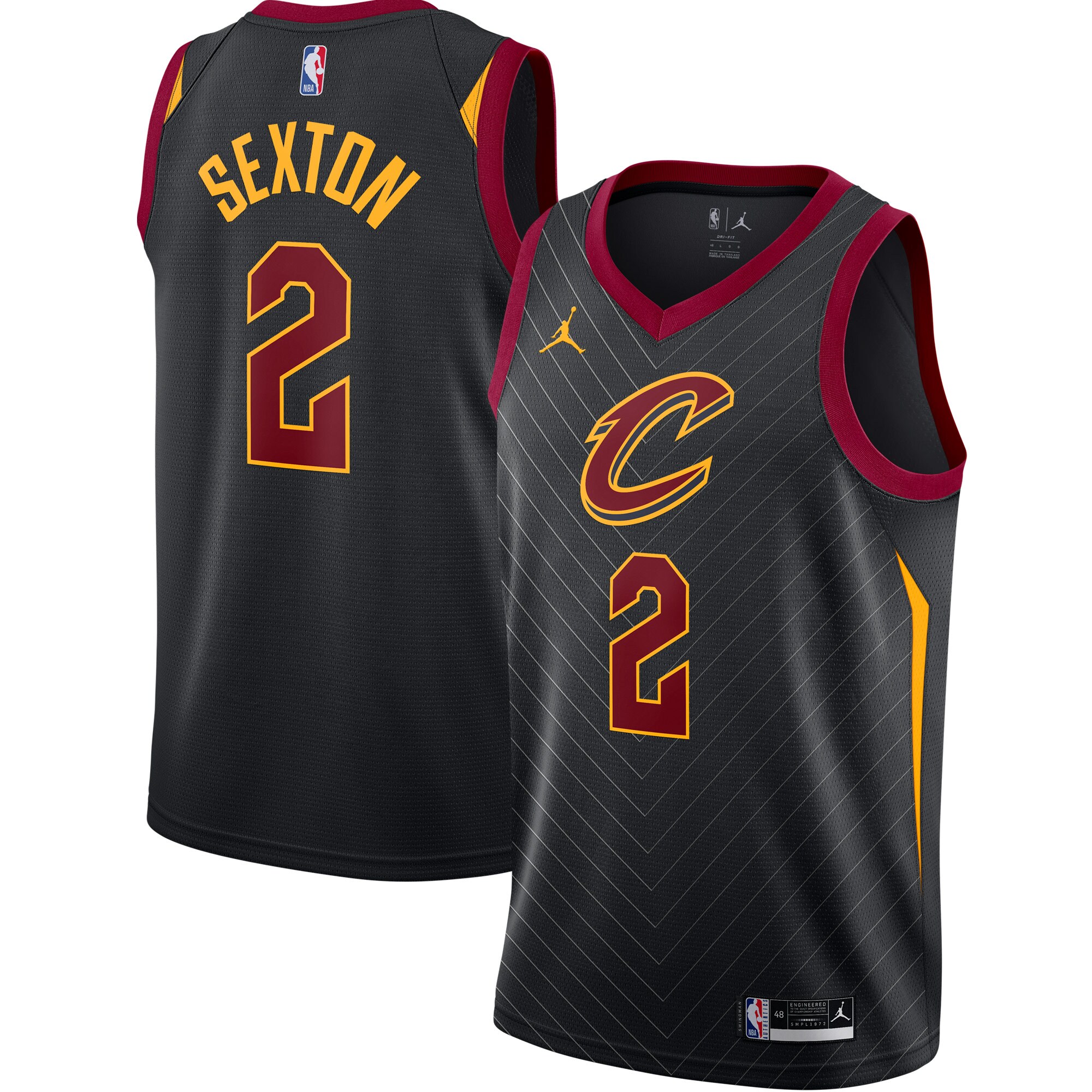 Collin Sexton Cleveland Cavaliers  2020/21 Swingman Jersey - Statement Edition - Black