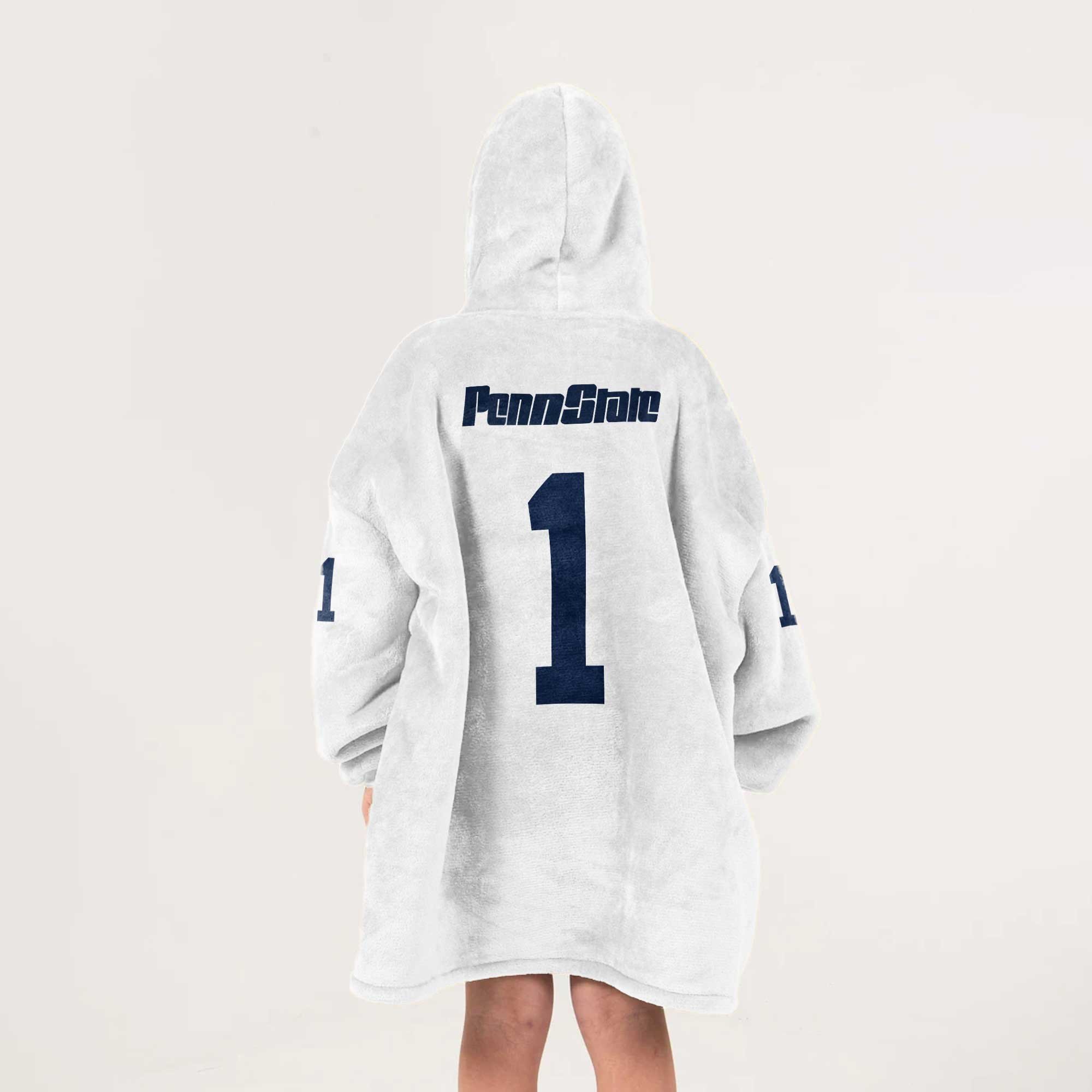 Adult #1 Penn State Football Unisex Blanket Hoodie
