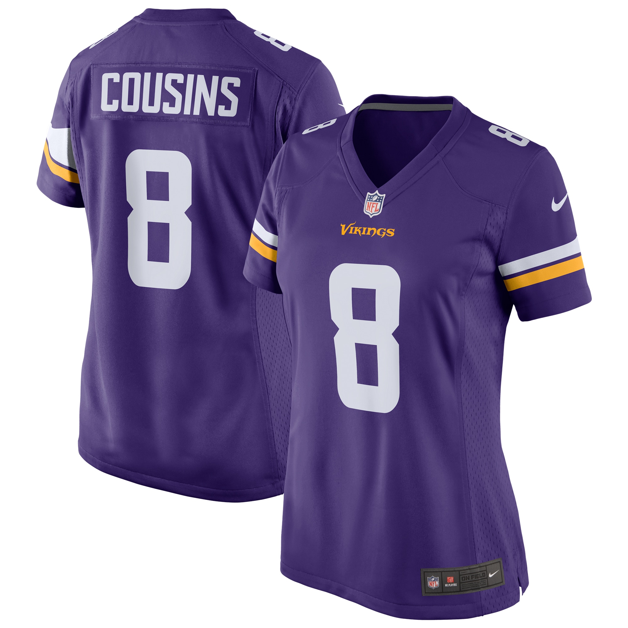 Kirk Cousins Minnesota Vikings  Women's Game Jersey - Purple