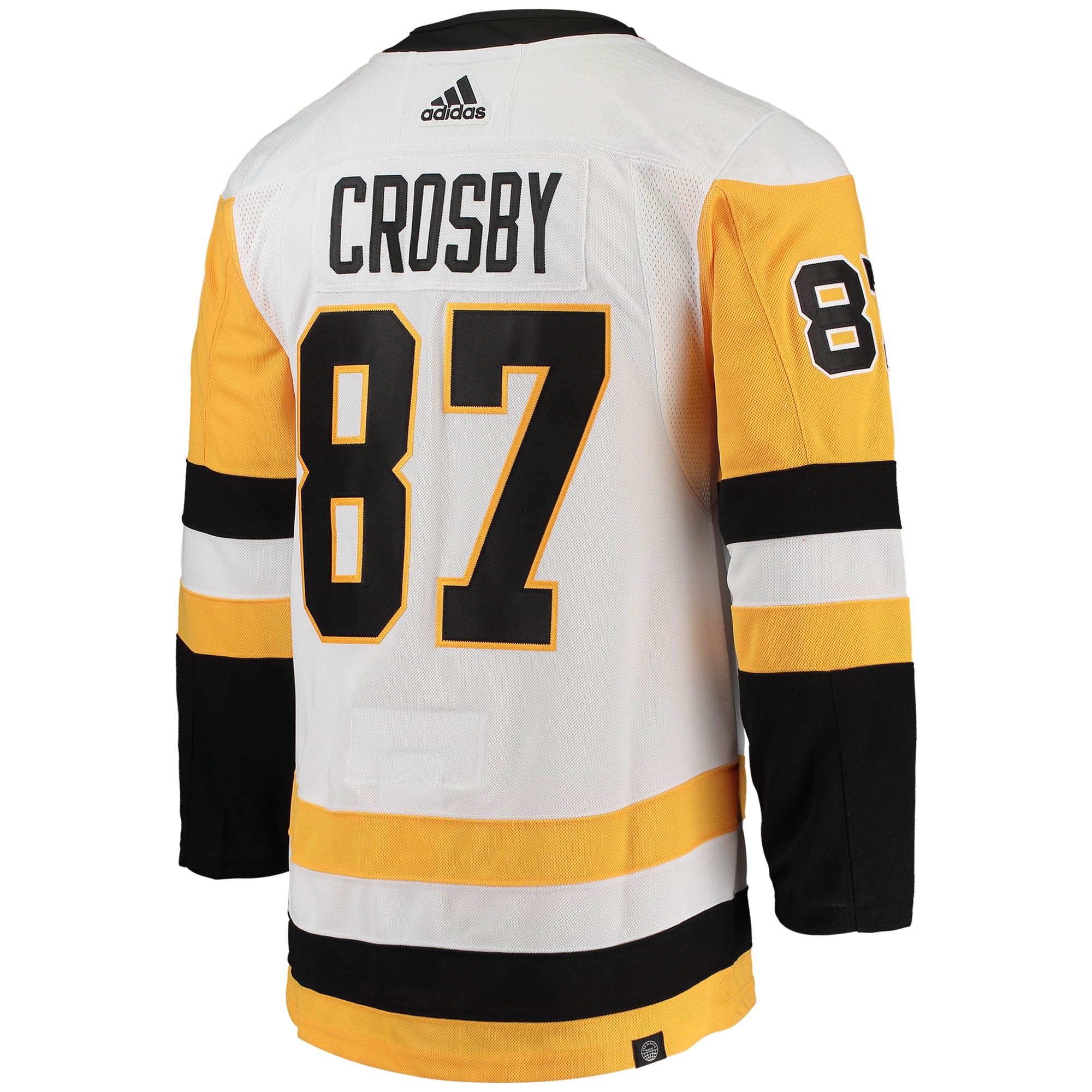 Sidney Crosby Pittsburgh Penguins  Away Captain Patch Primegreen Authentic Pro Player Jersey - White