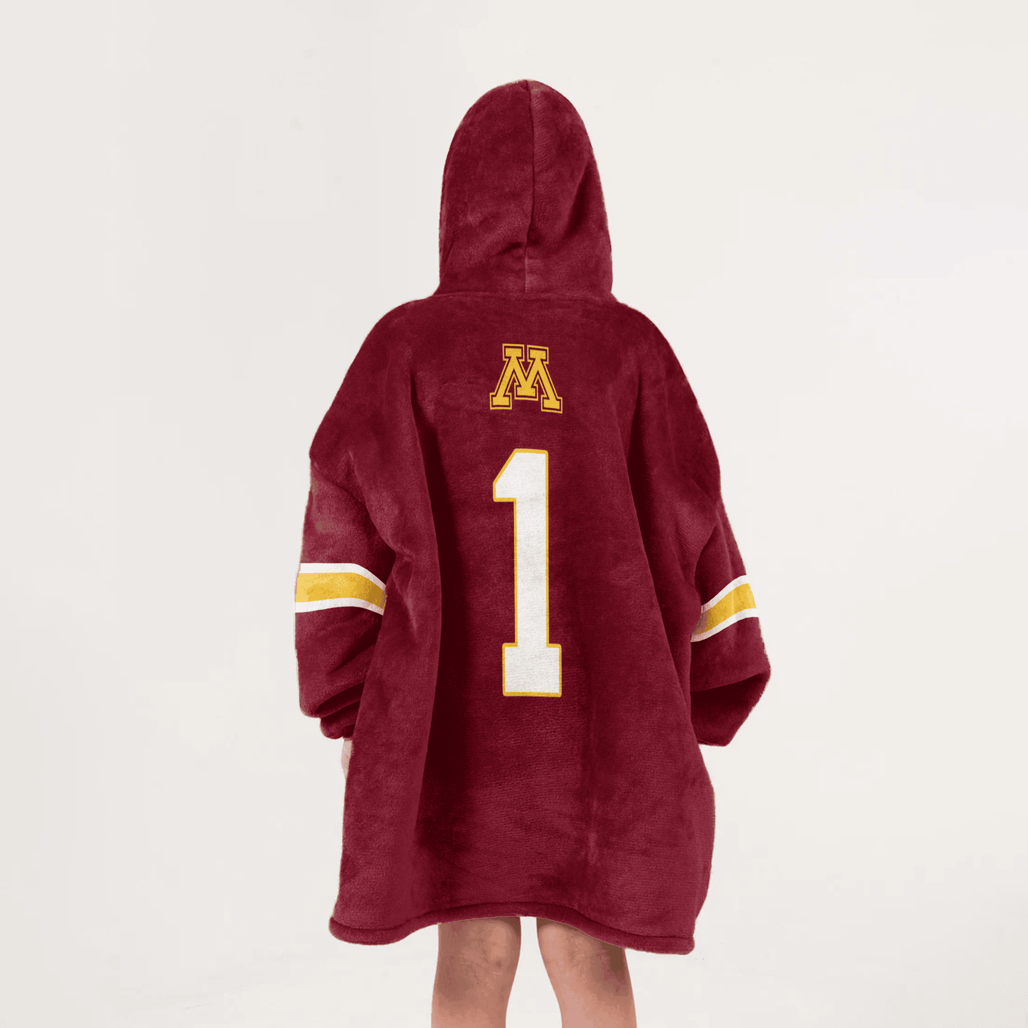 Kid 1 Minnesota Football Unisex Blanket Hoodie