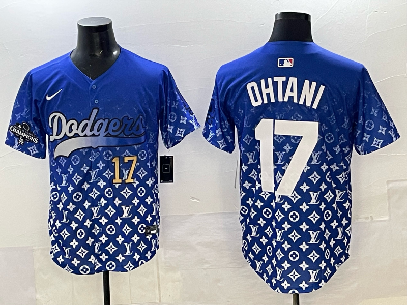 Men's #17 Shohei Ohtani Los Angeles Dodgers 2025 Custom Cool Jersey