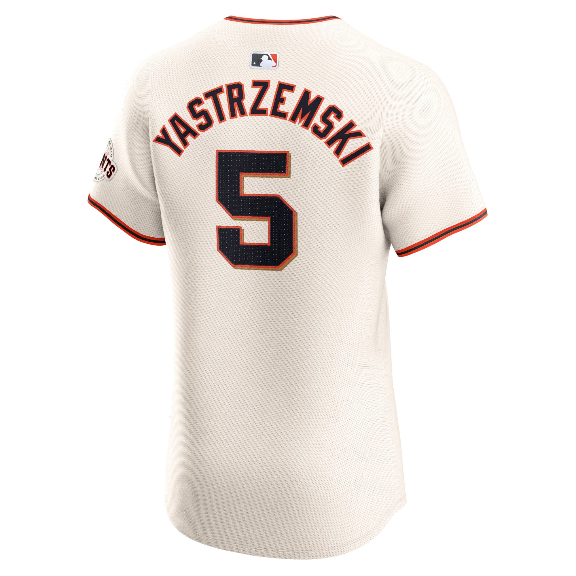 Men's San Francisco Giants Mike Yastrzemski  Cream Home Elite Player Jersey