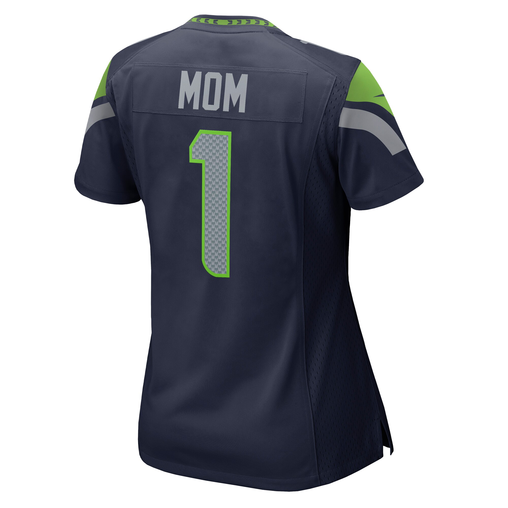 Number 1 Mom Seattle Seahawks  Women's Game Jersey - College Navy