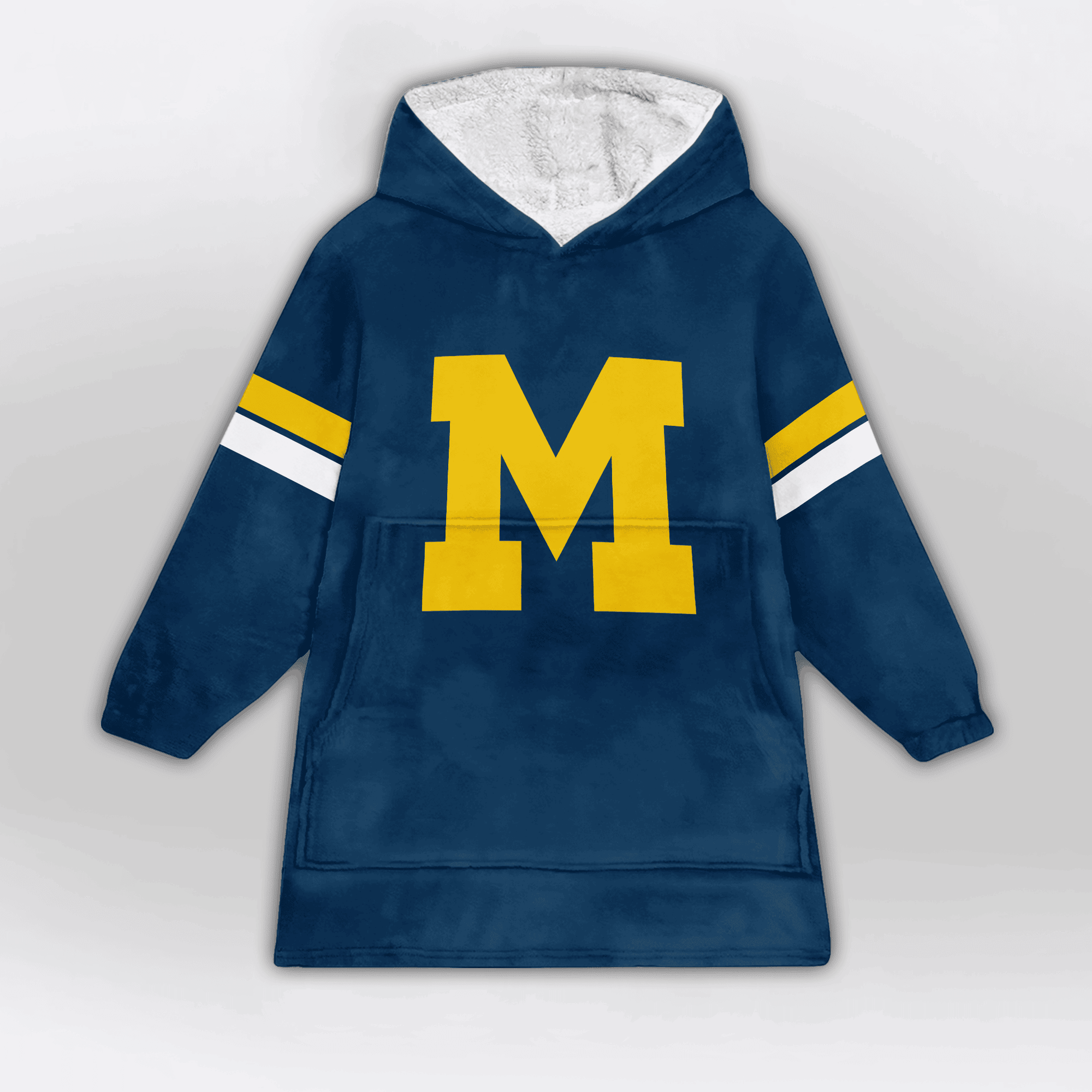 Kid 1 Michigan Football Unisex Blanket Hoodie