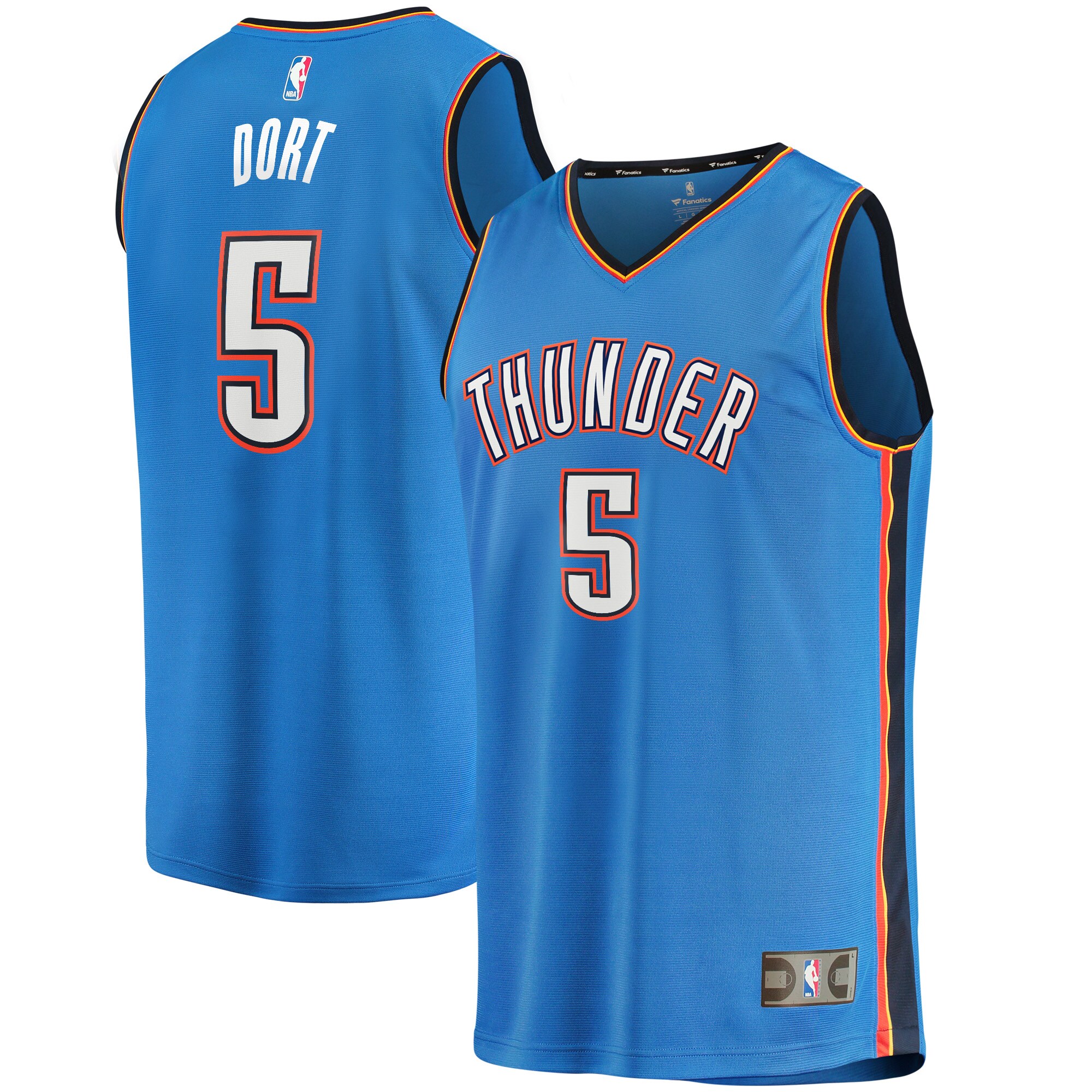 Luguentz Dort Oklahoma City Thunder  Fast Break Player Jersey - Icon Edition - Blue