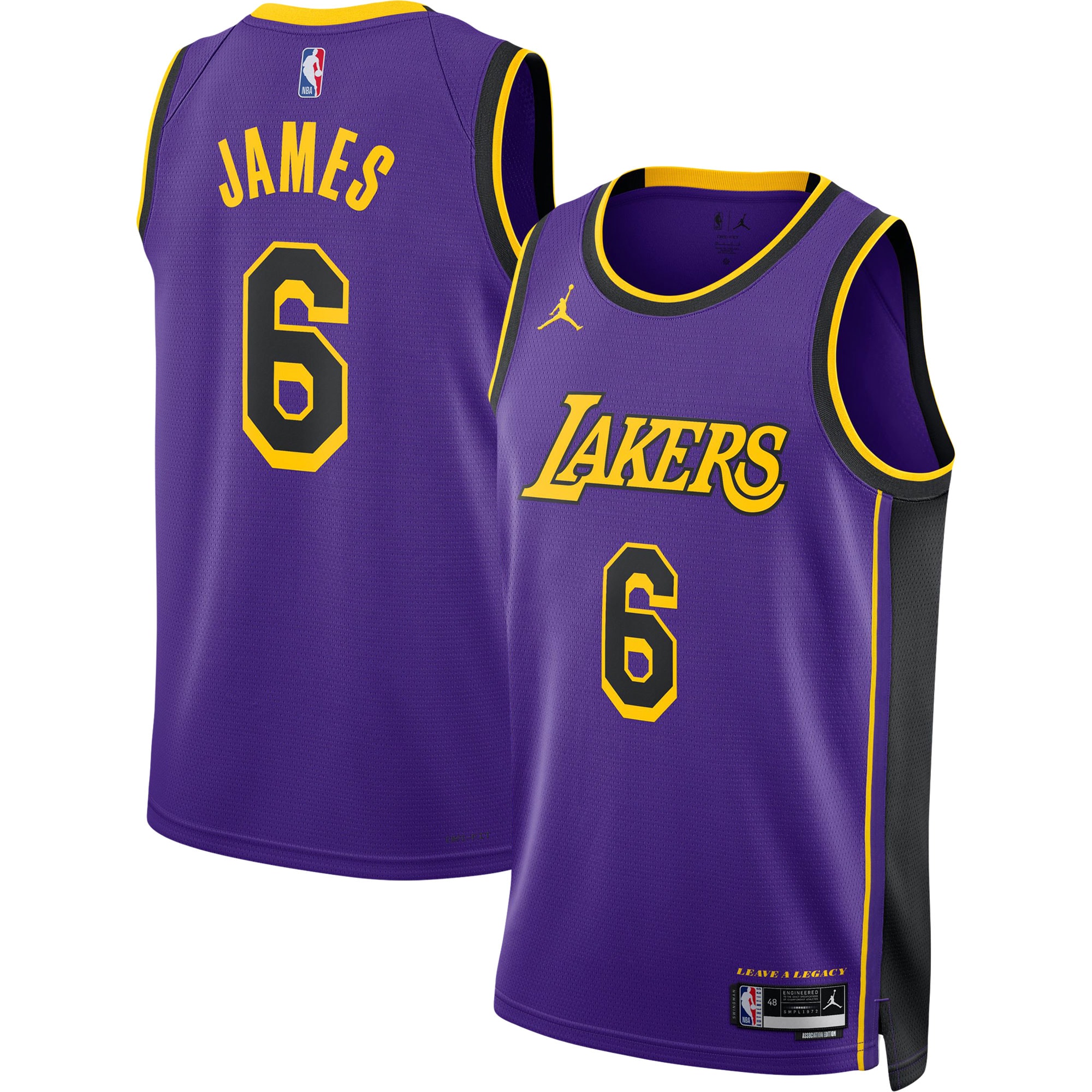 LeBron James 2022/23 Los Angeles Lakers  Unisex Swingman Jersey - Statement Edition - Purple