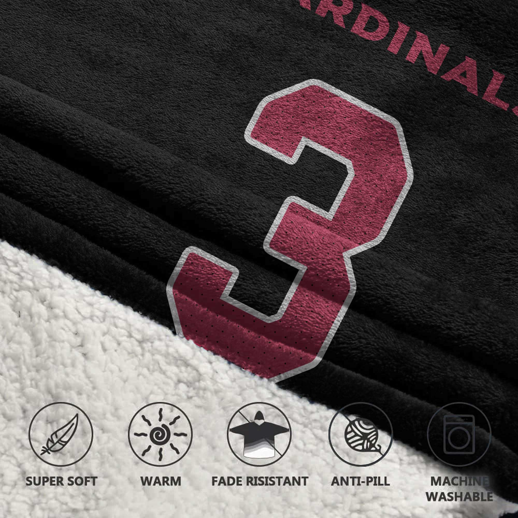 Adult 3 Arizona Football Unisex Blanket Hoodie