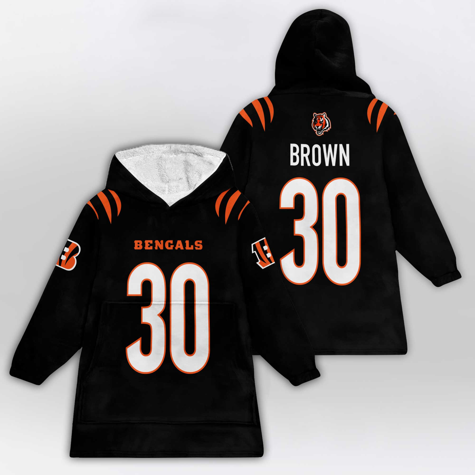 Kid 30 Cincinnati Football Unisex Blanket Hoodie