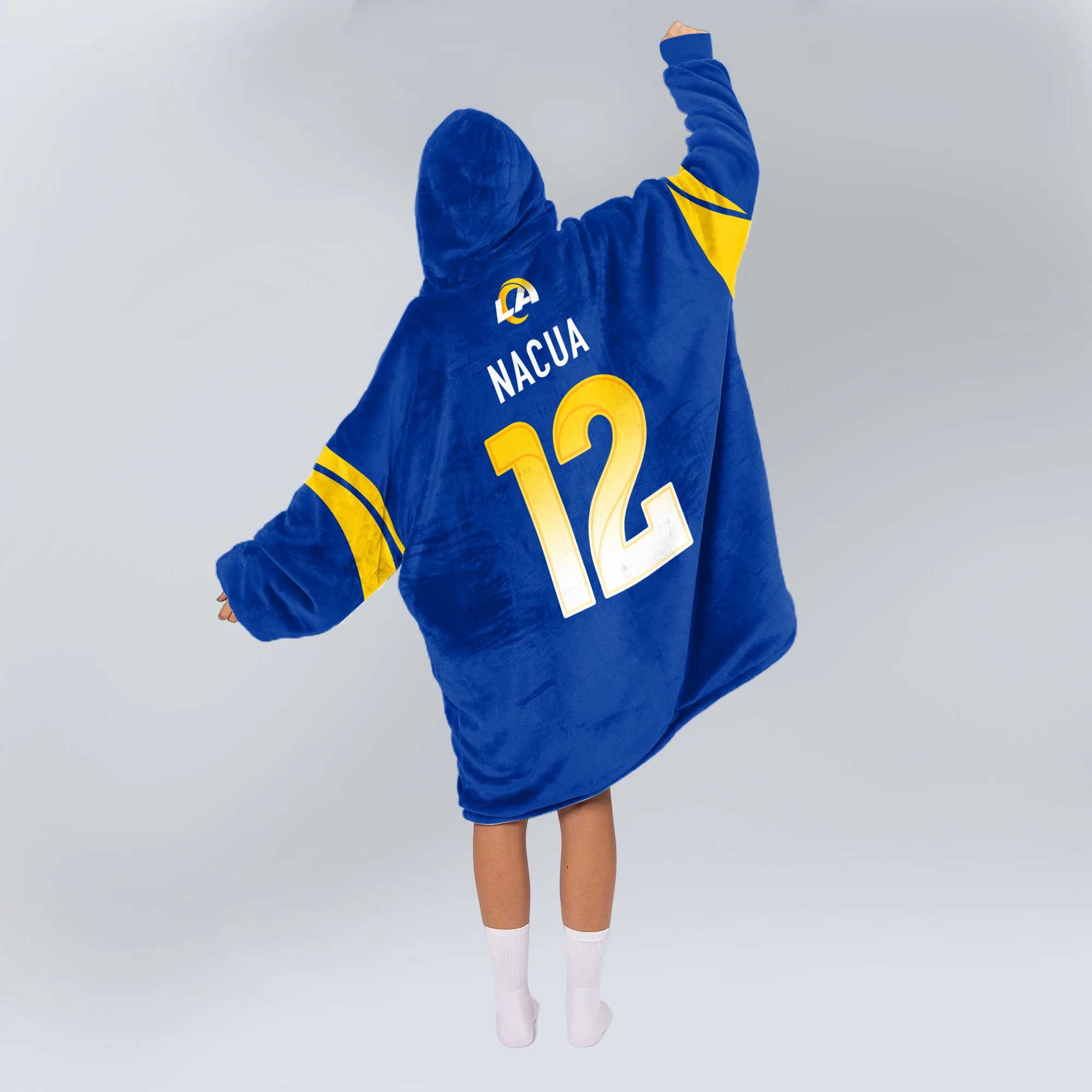 Rams House Los Angeles R Football Unisex Blanket Hoodie