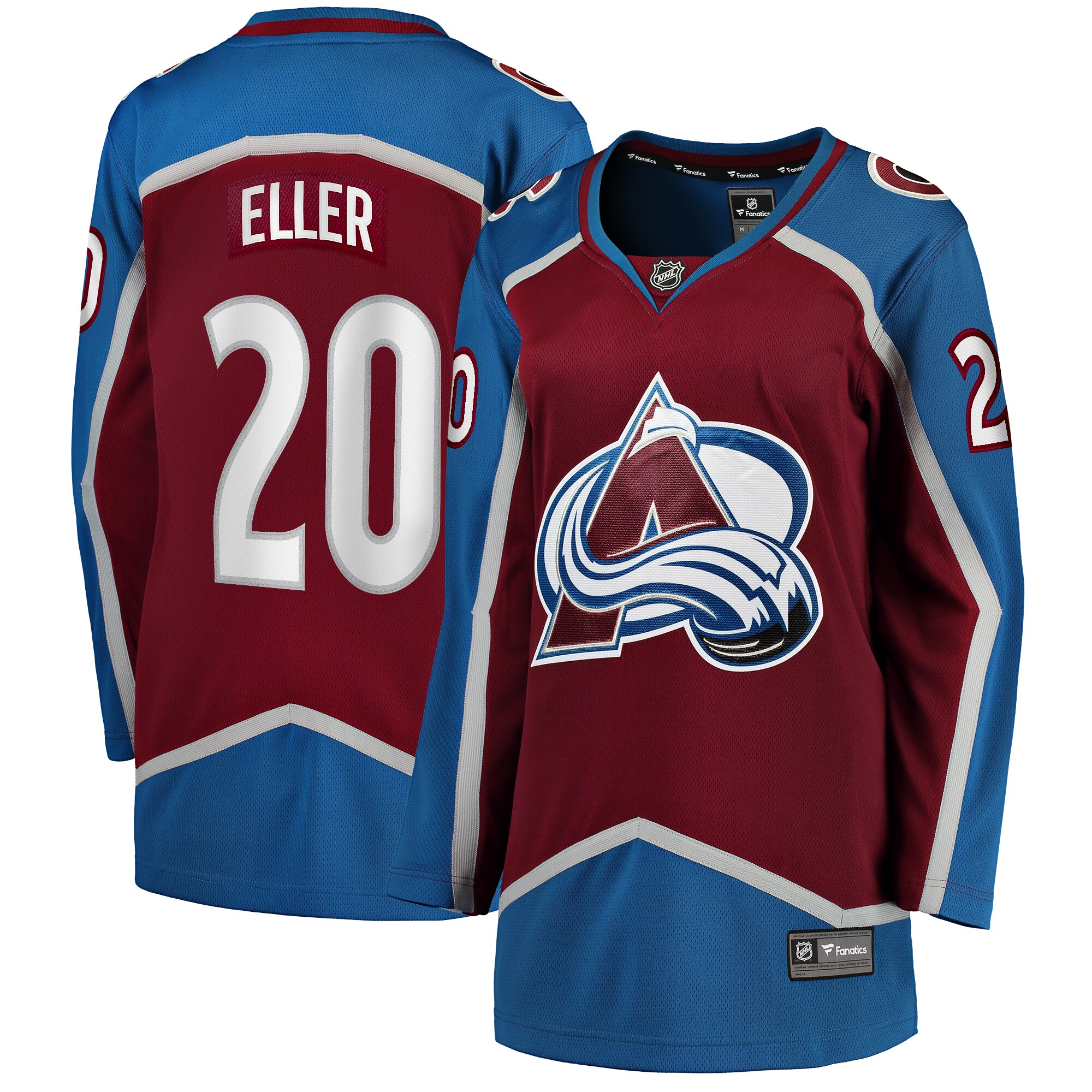 Lars Eller Colorado Avalanche Women's Home Breakaway Jersey - Burgundy